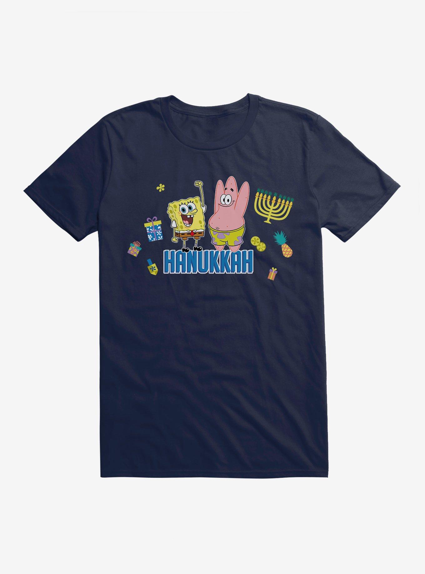 SpongeBob SquarePants Hanukkah T-Shirt, MIDNIGHT NAVY, hi-res