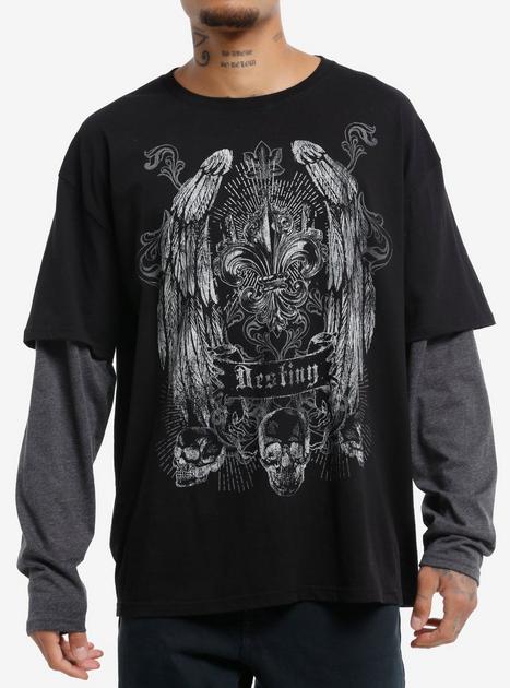 ★NASTY FANCY CLUB★ 3WAY dot layered long sleeve BLACK 32887494_hi?h=630