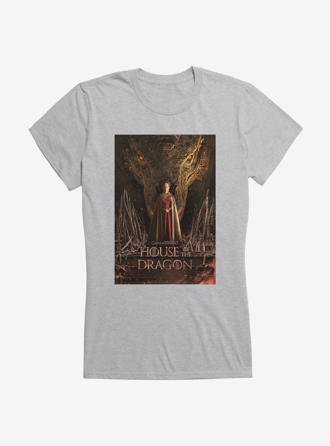 House Of The Dragon Rhaenyra Targaryen Poster Girls T-Shirt, SPORT GRAY, hi-res