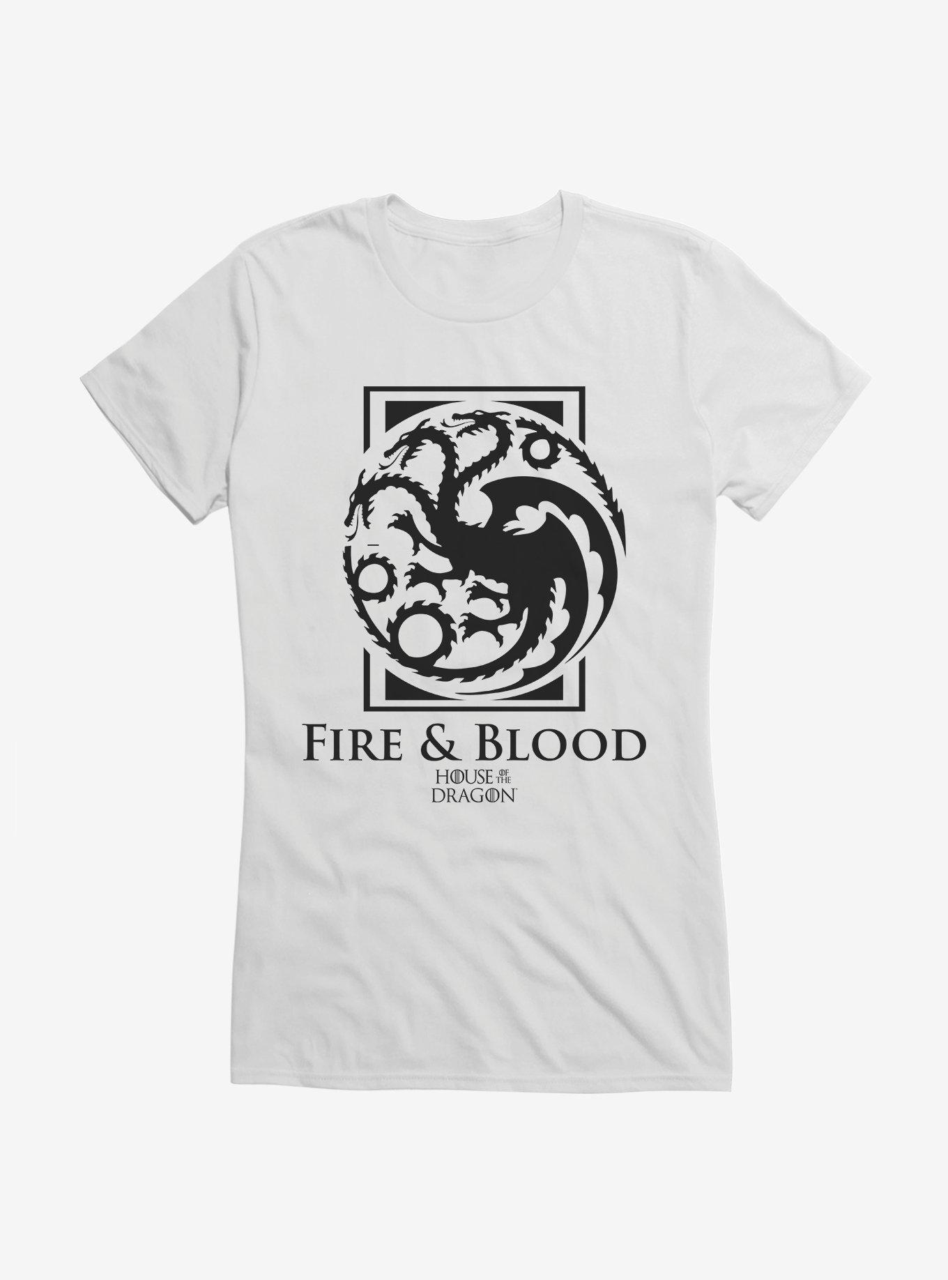 House Of The Dragon House Targaryen Fire And Blood Girls T-Shirt, , hi-res