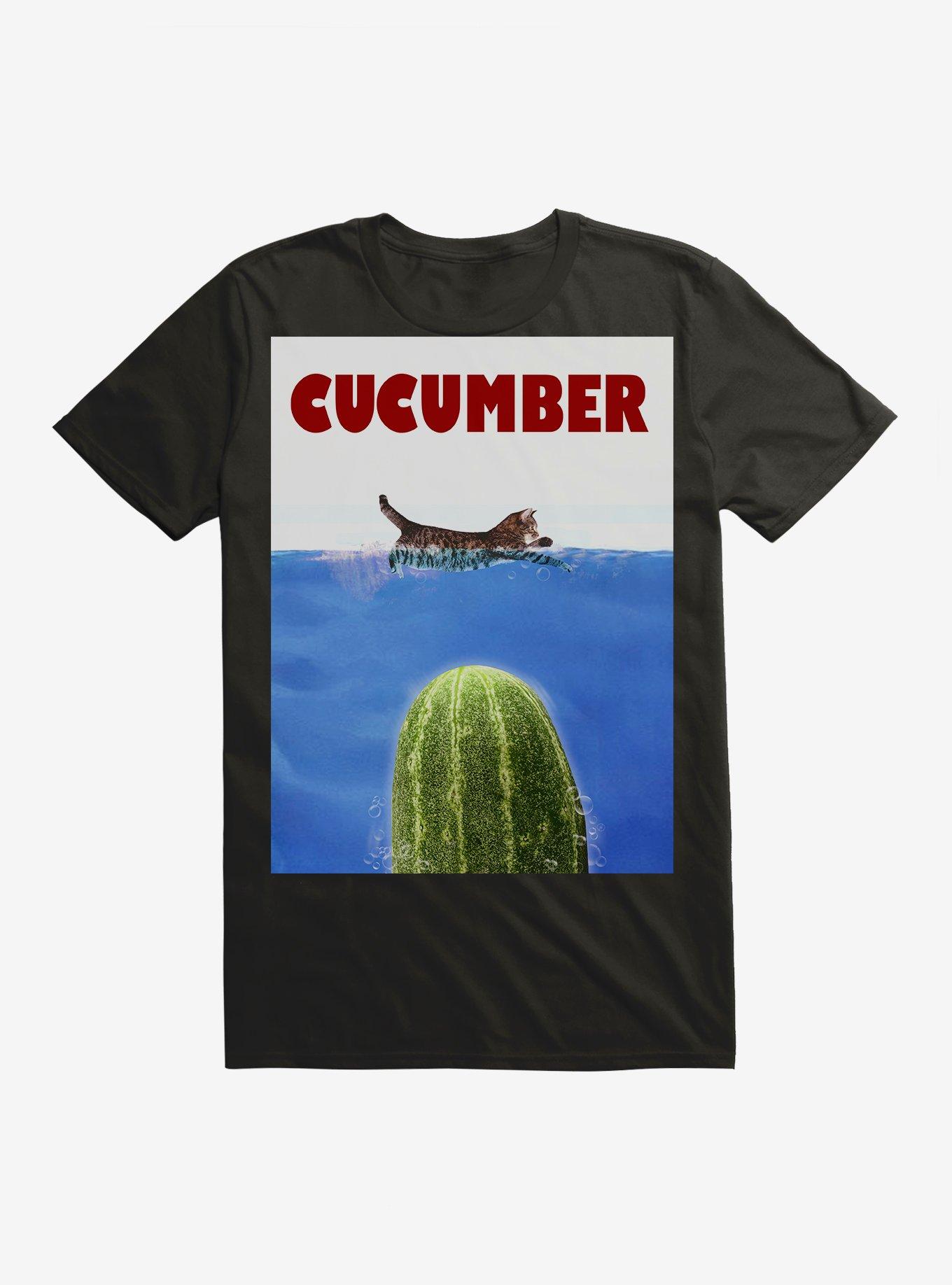 Cucumber Cat T-Shirt, , hi-res