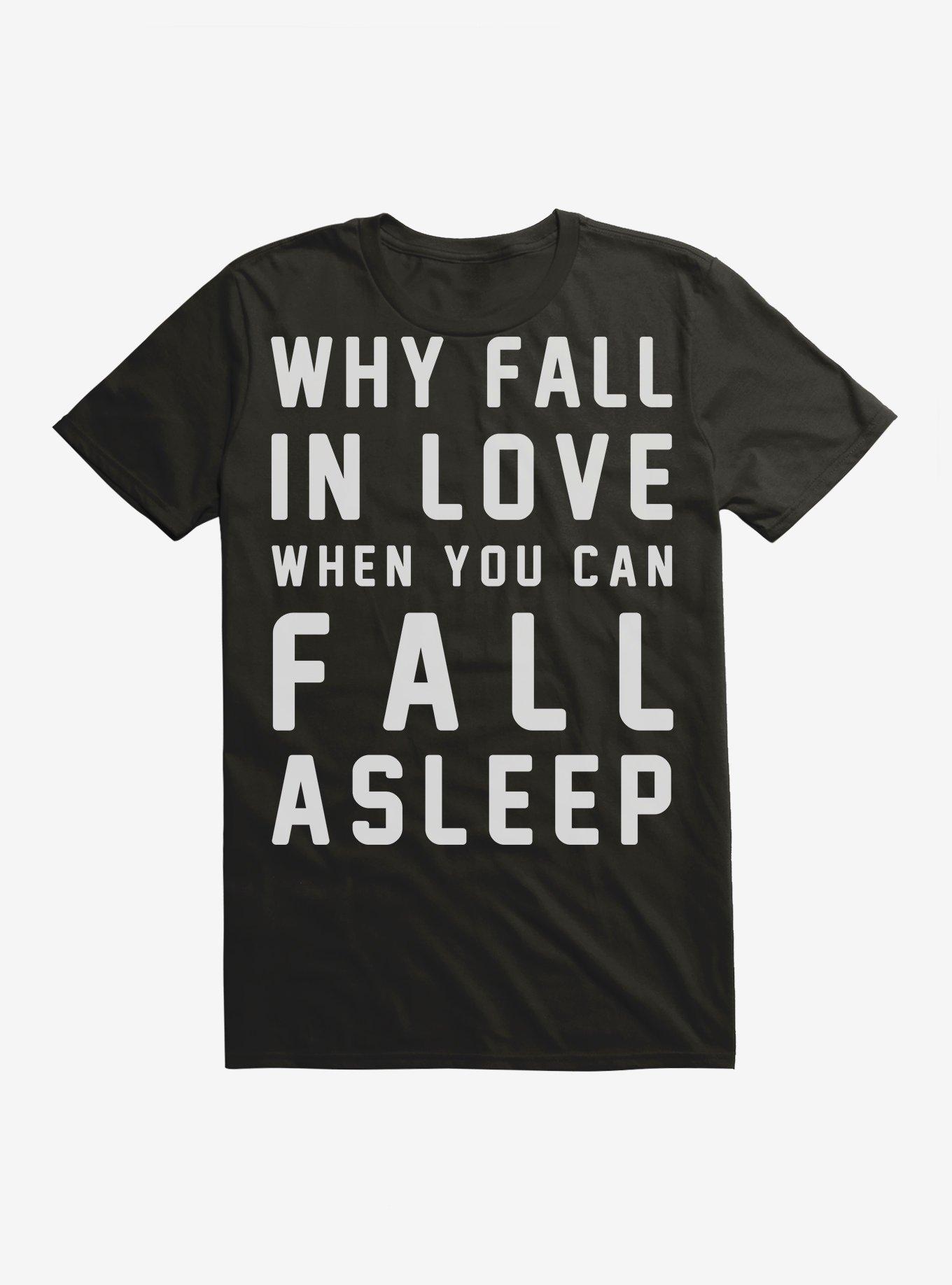 Why Fall In Love T-Shirt, BLACK, hi-res