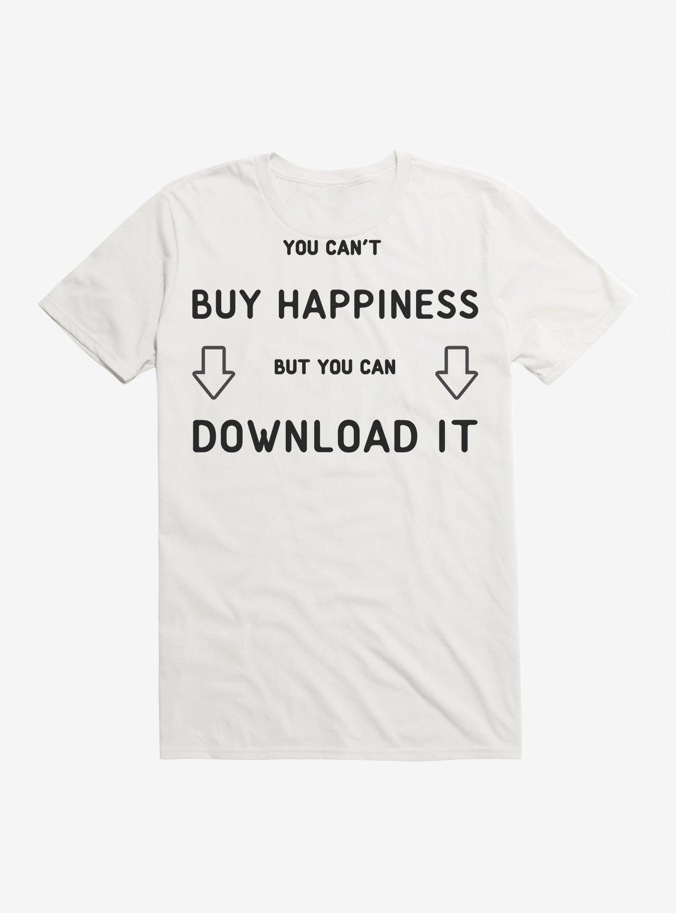Download Happiness T-Shirt, WHITE, hi-res