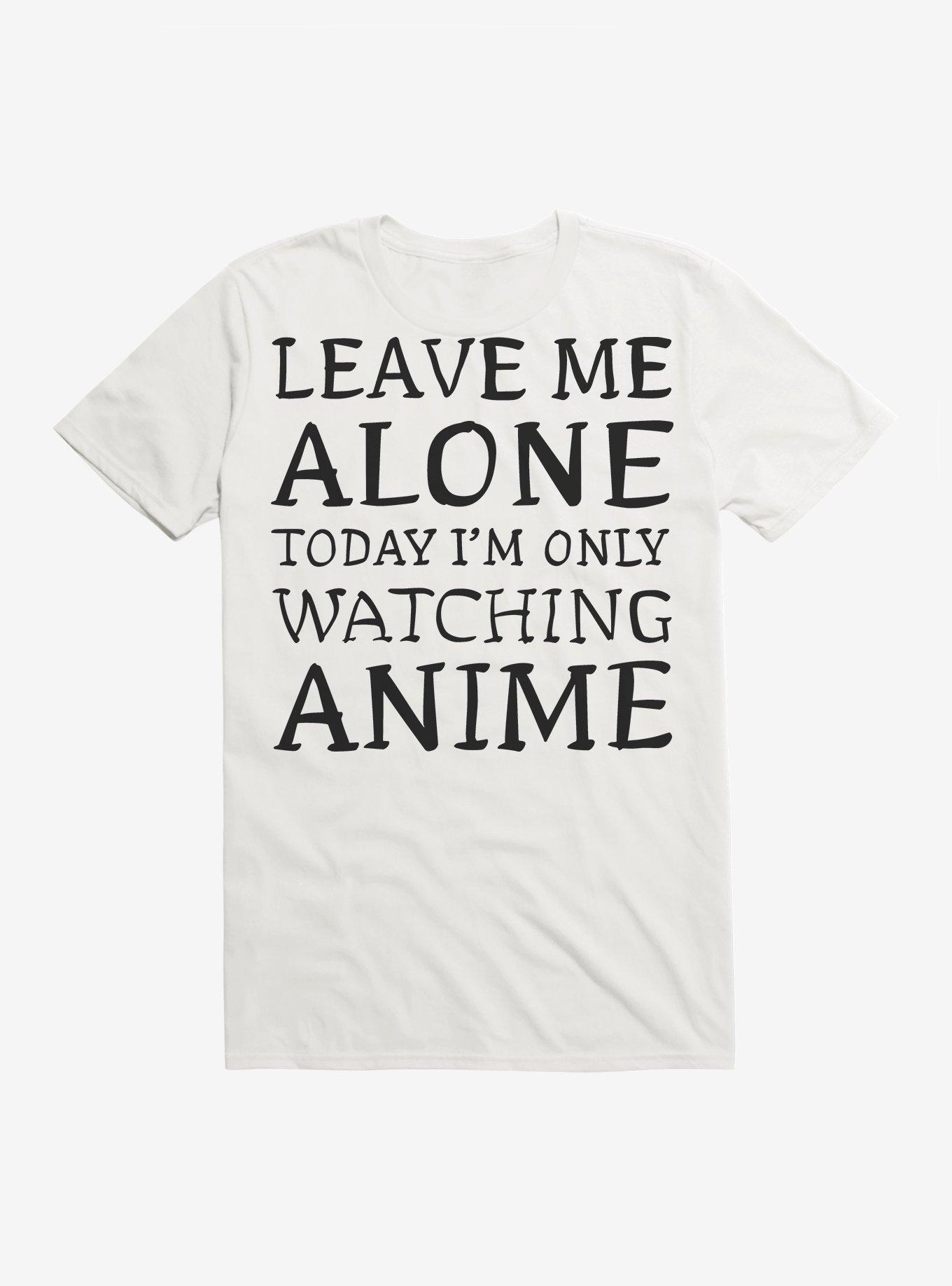 Leave Me Alone Anime T-Shirt, WHITE, hi-res