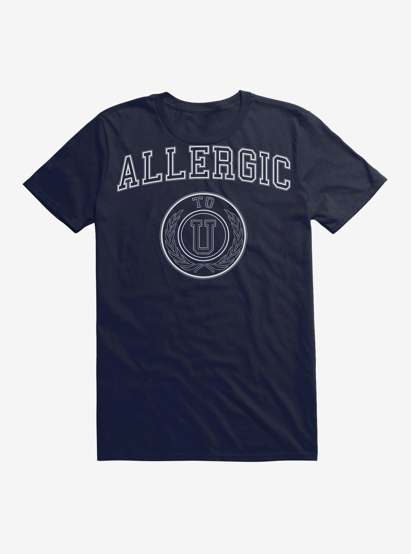 Allergic To You T-Shirt, NAVY, hi-res