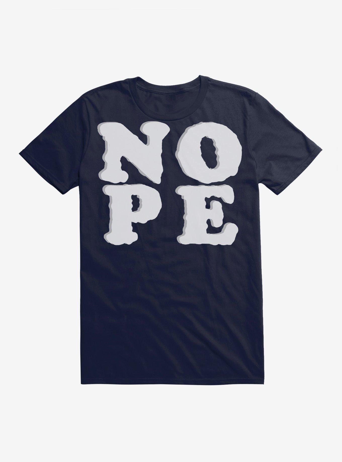 Nope T-Shirt, NAVY, hi-res