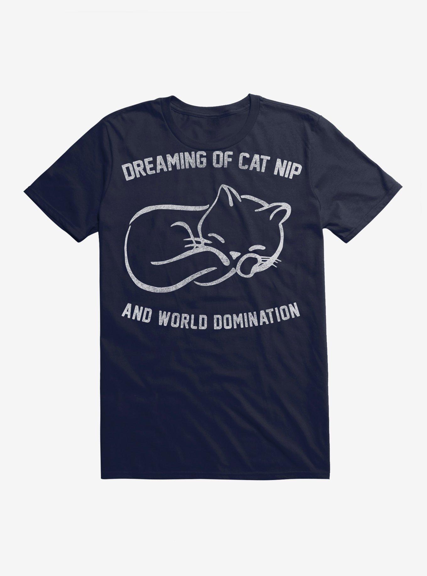 Cat Nip Domination T-Shirt, NAVY, hi-res