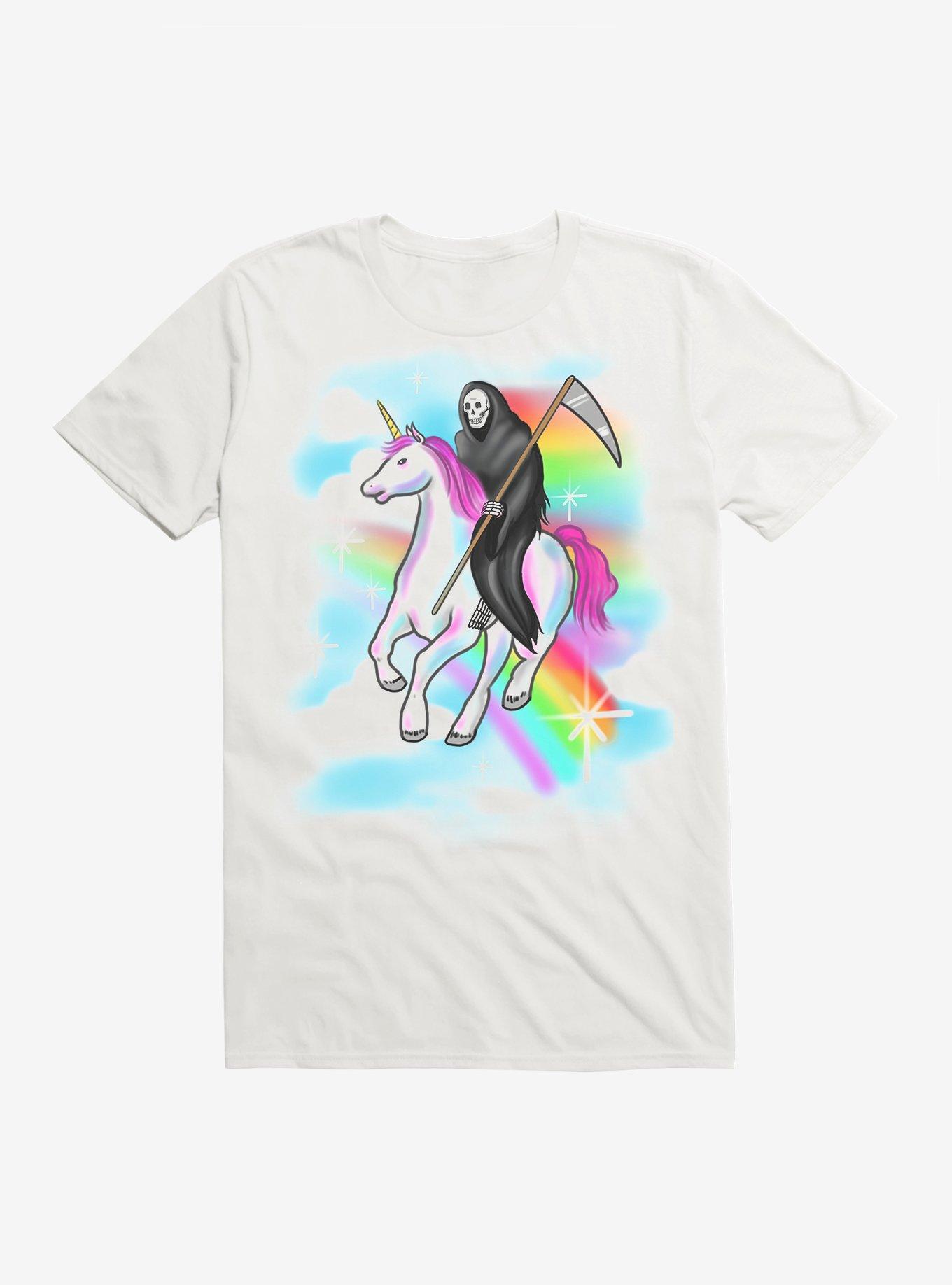 Death Unicorn T-Shirt, WHITE, hi-res