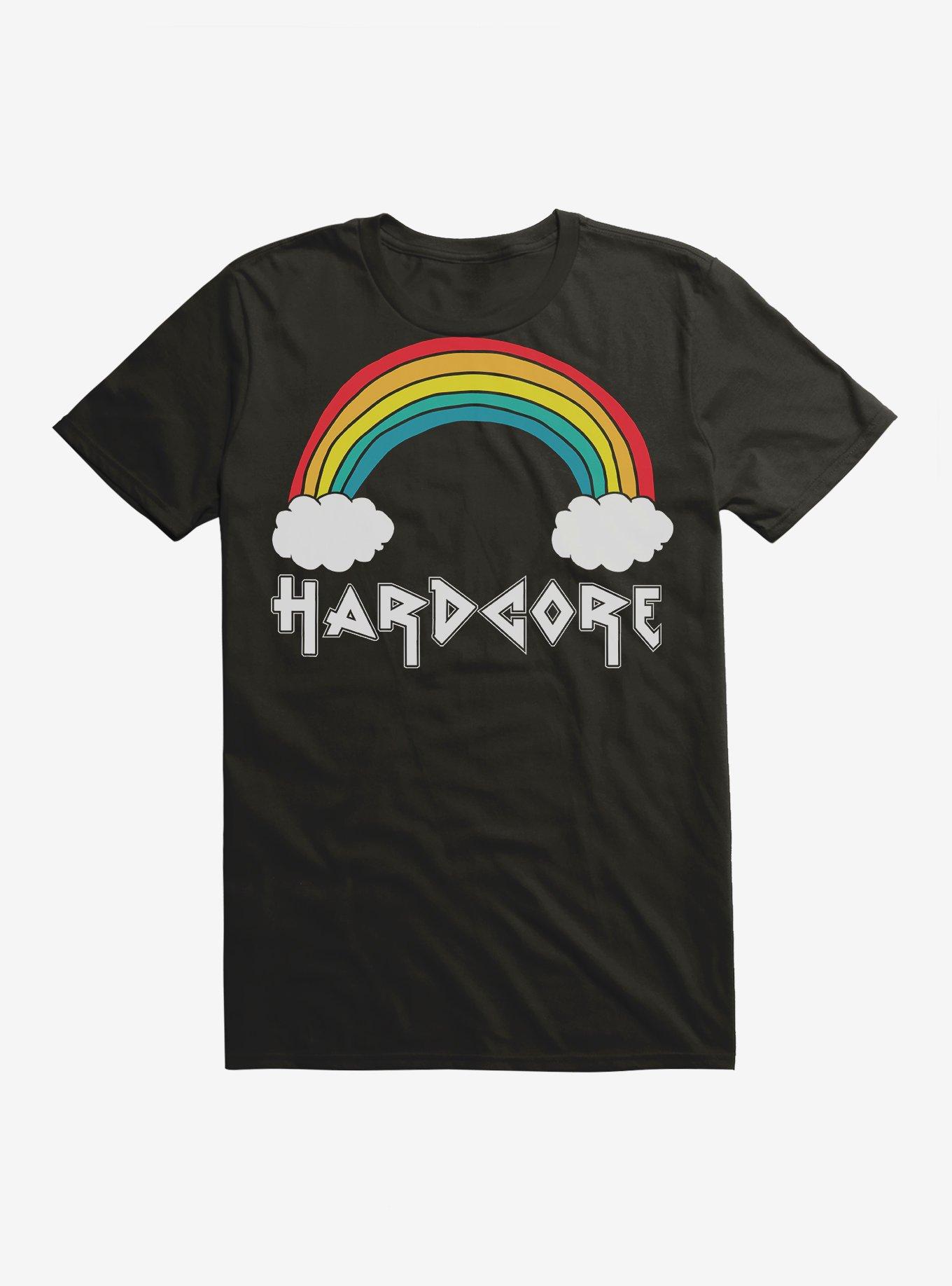 Hardcore Rainbow T-Shirt, , hi-res