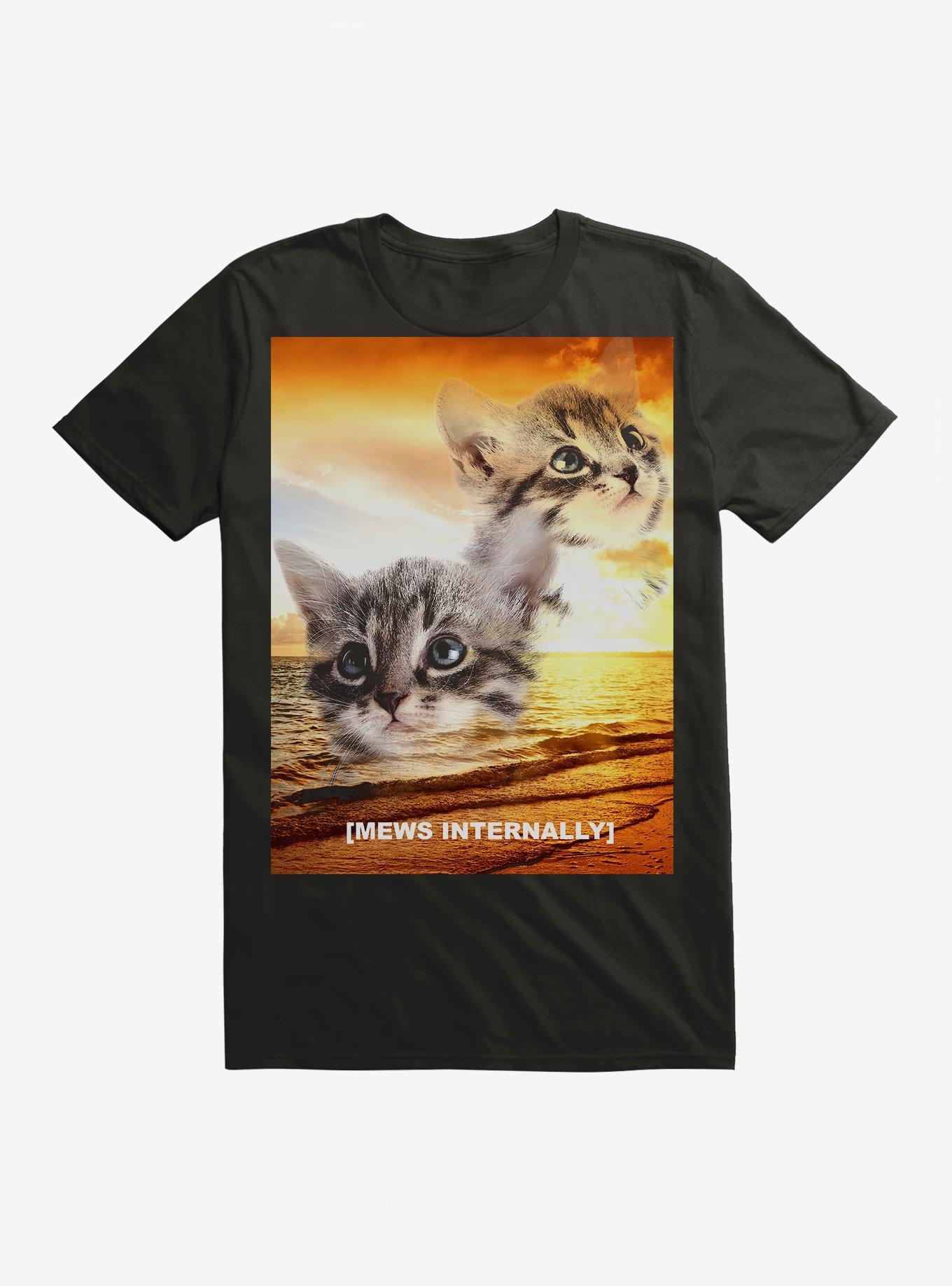 Sunset Cats T-Shirt, BLACK, hi-res