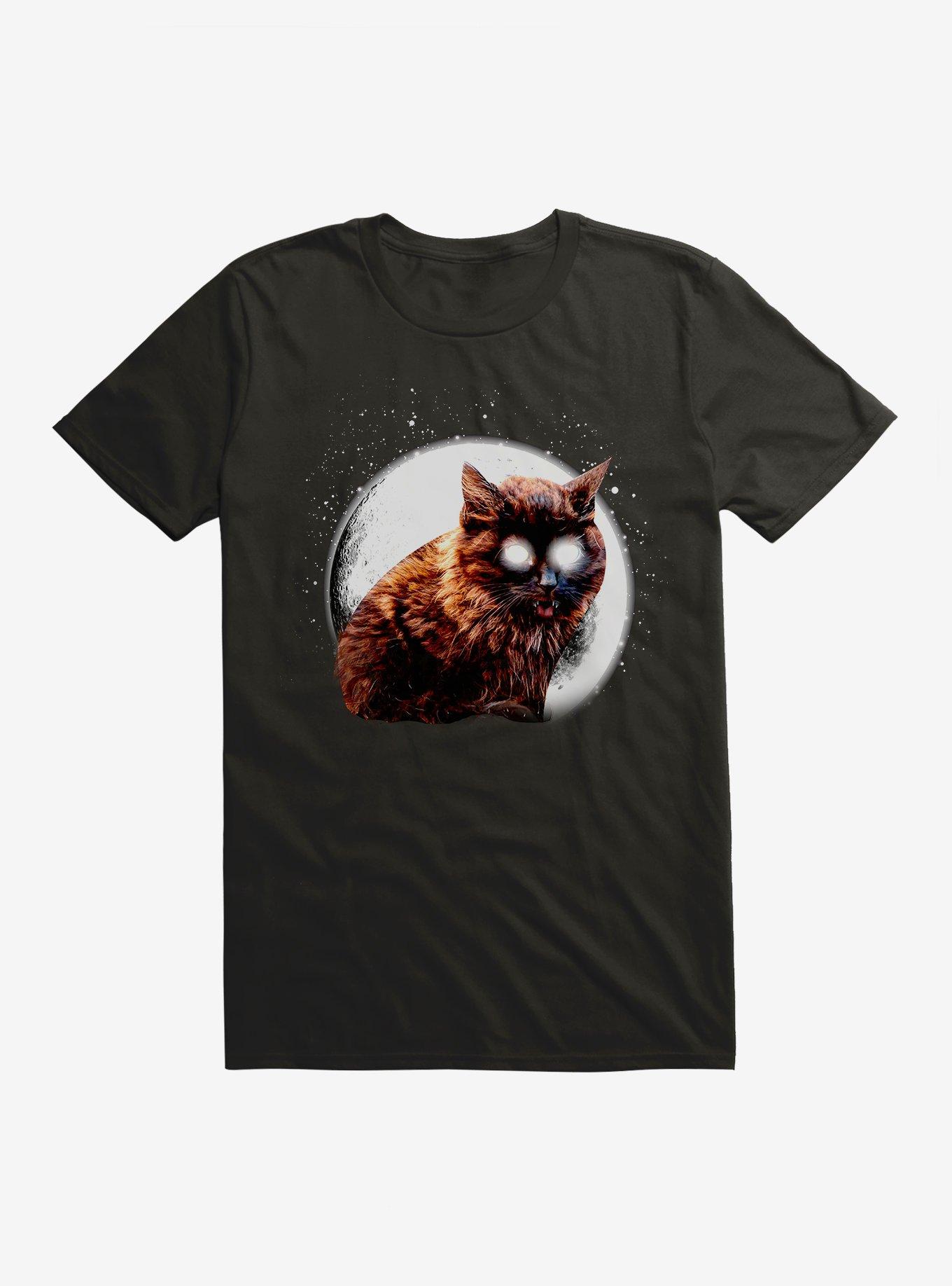 Black Cat T-Shirt, BLACK, hi-res