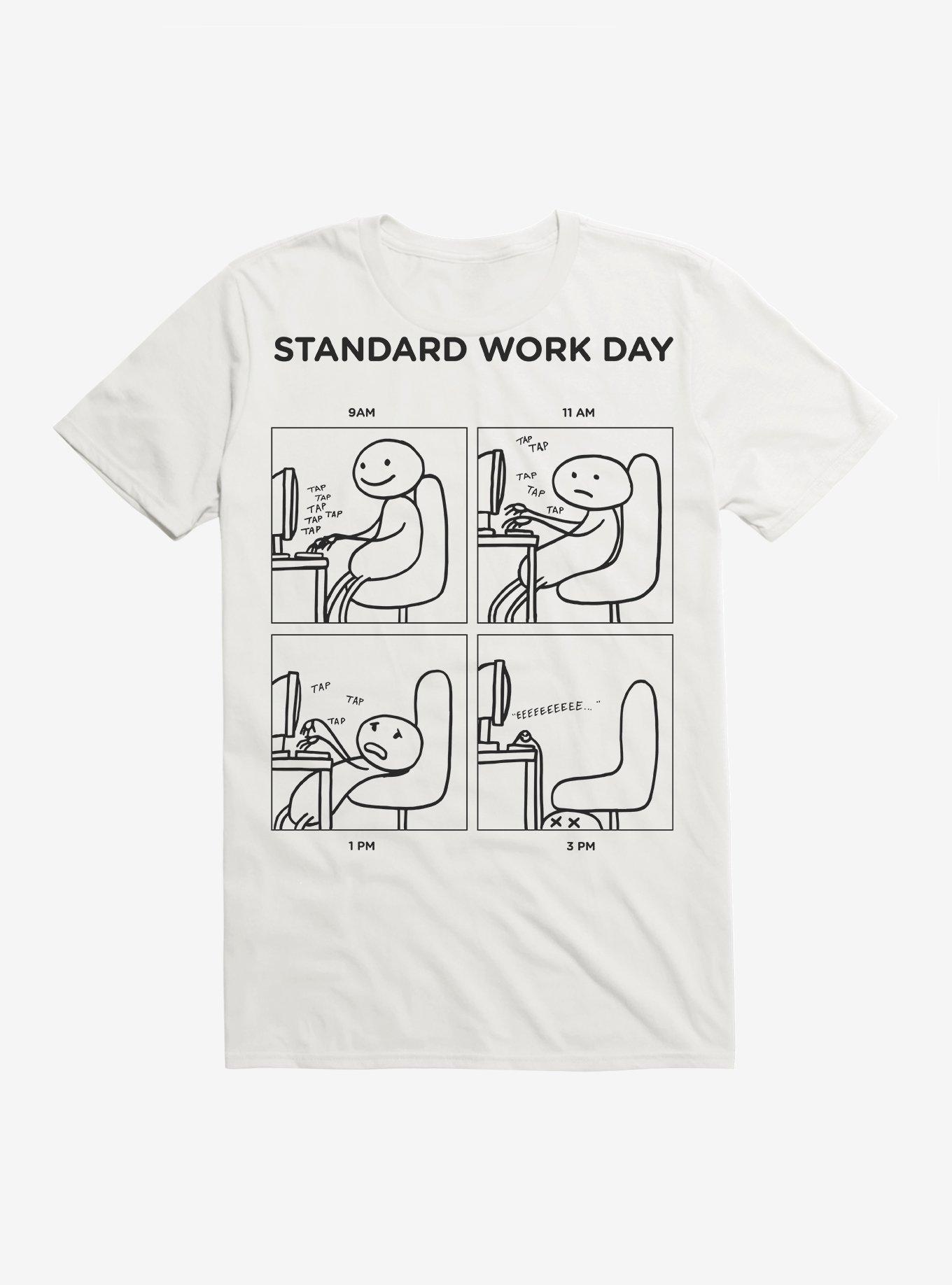 Work Day Comic Panel T-Shirt, , hi-res