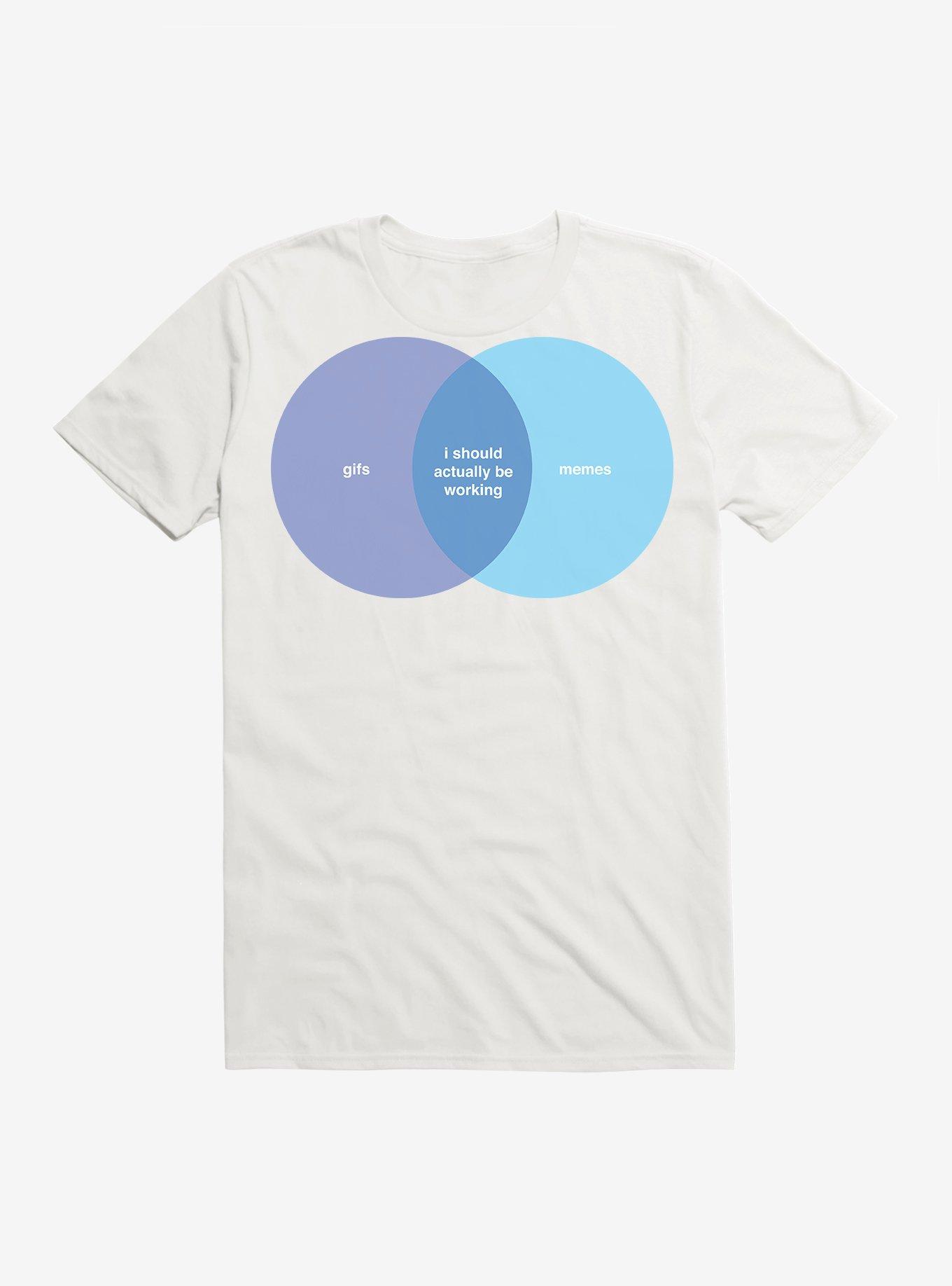 I Should Actually Be Working T-Shirt, WHITE, hi-res