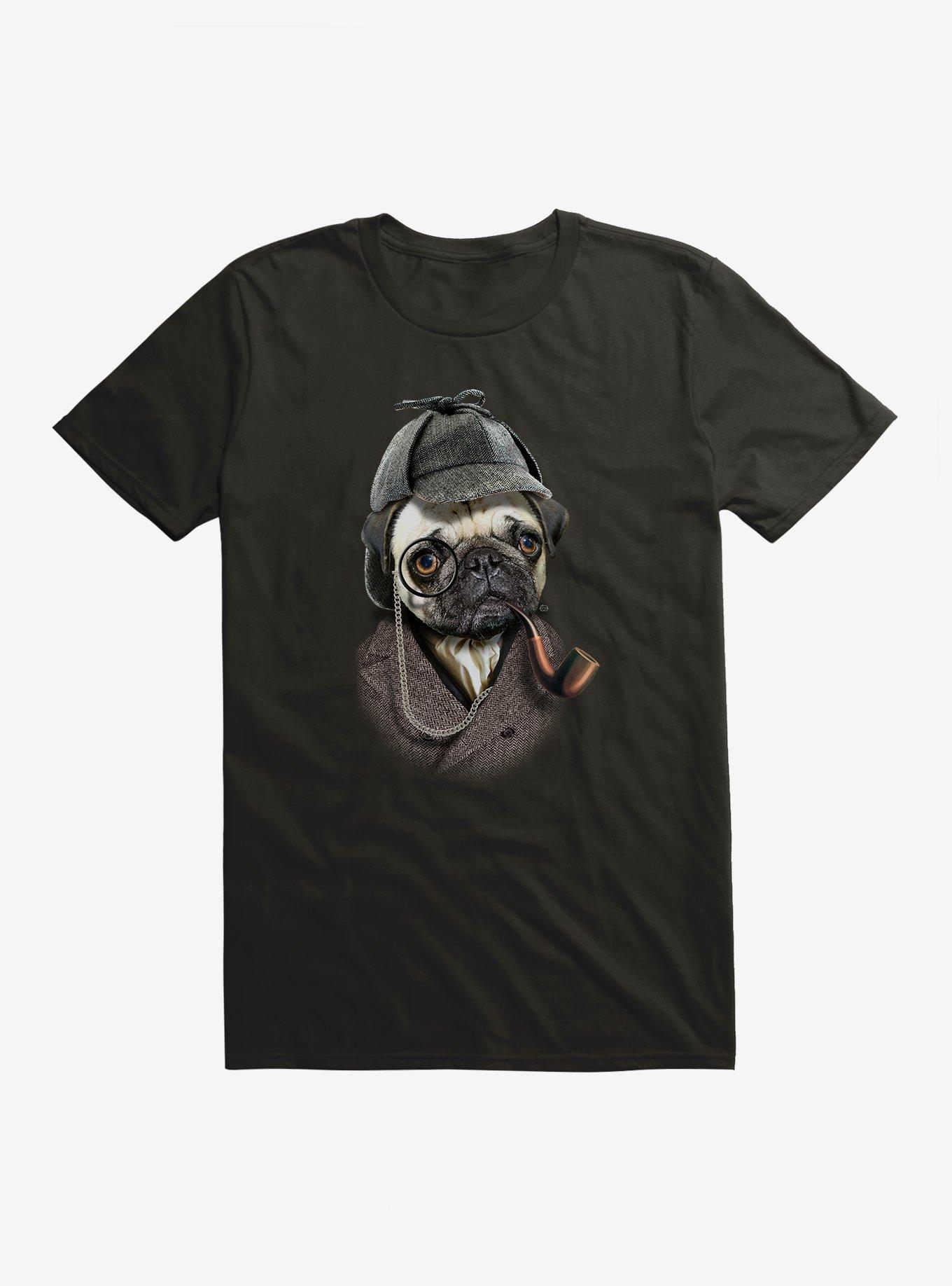 Sherlock Pugs T-Shirt, , hi-res