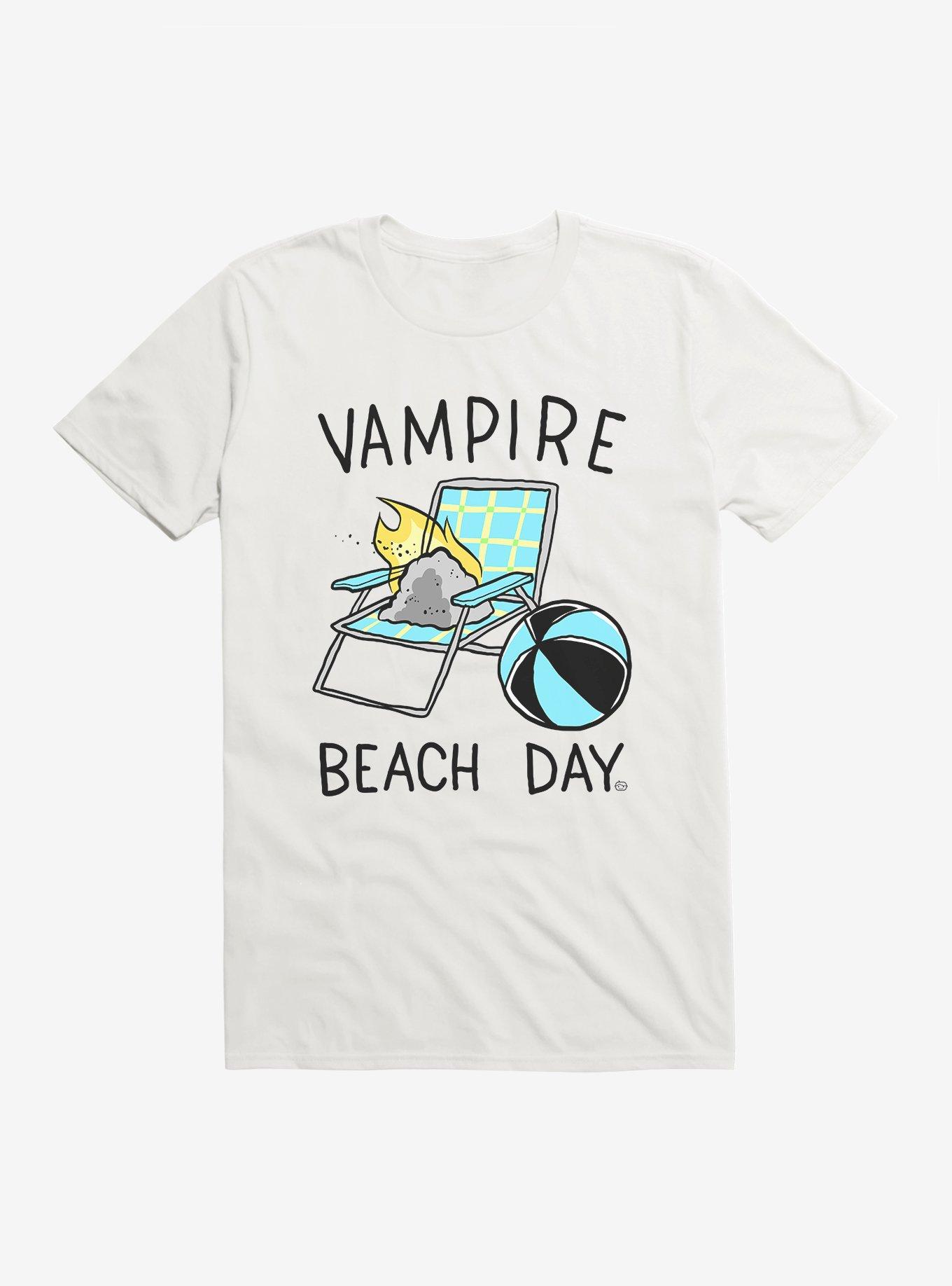 Vampire Beach Day T-Shirt, WHITE, hi-res