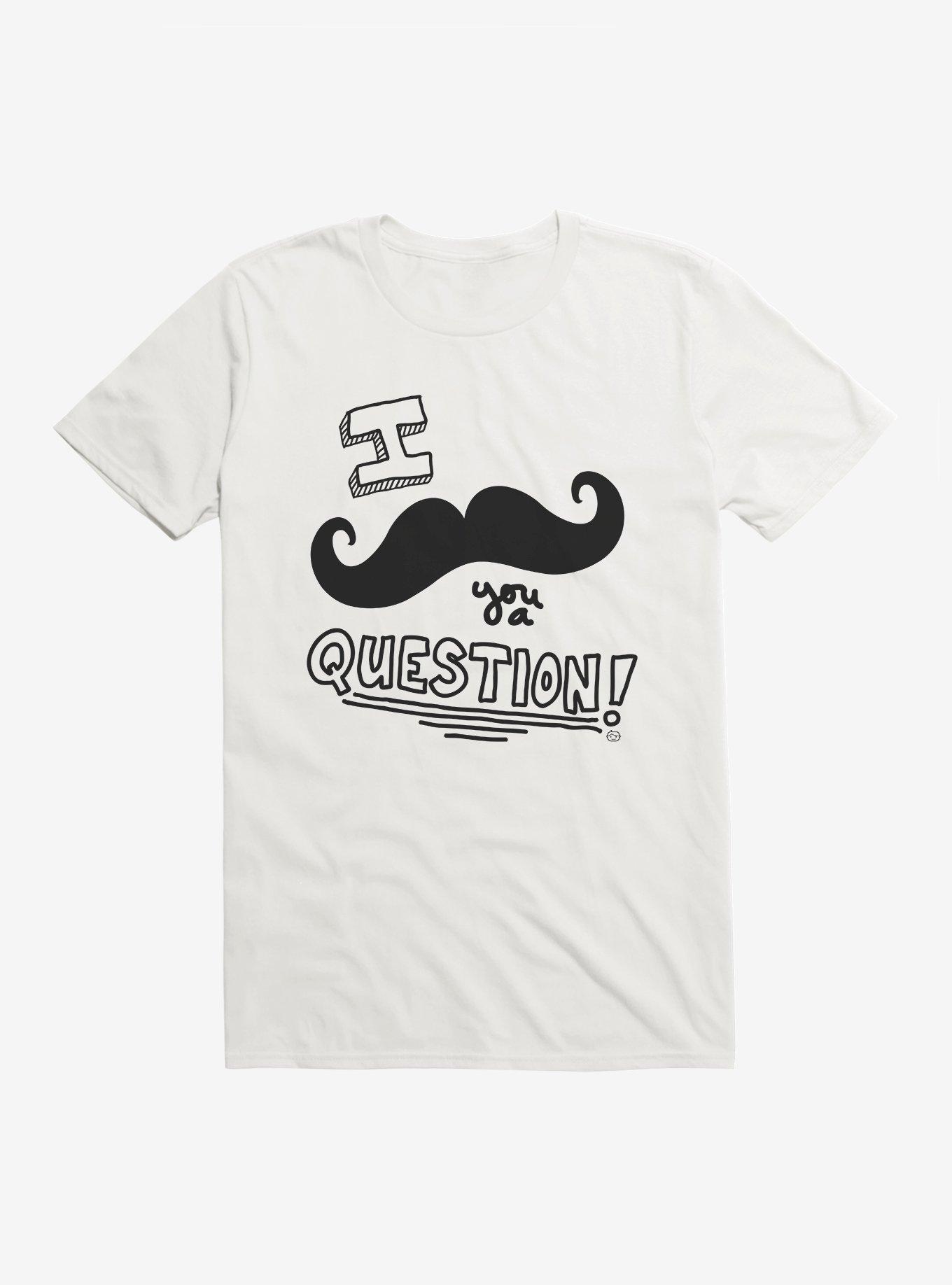 Mustache You T-Shirt, WHITE, hi-res