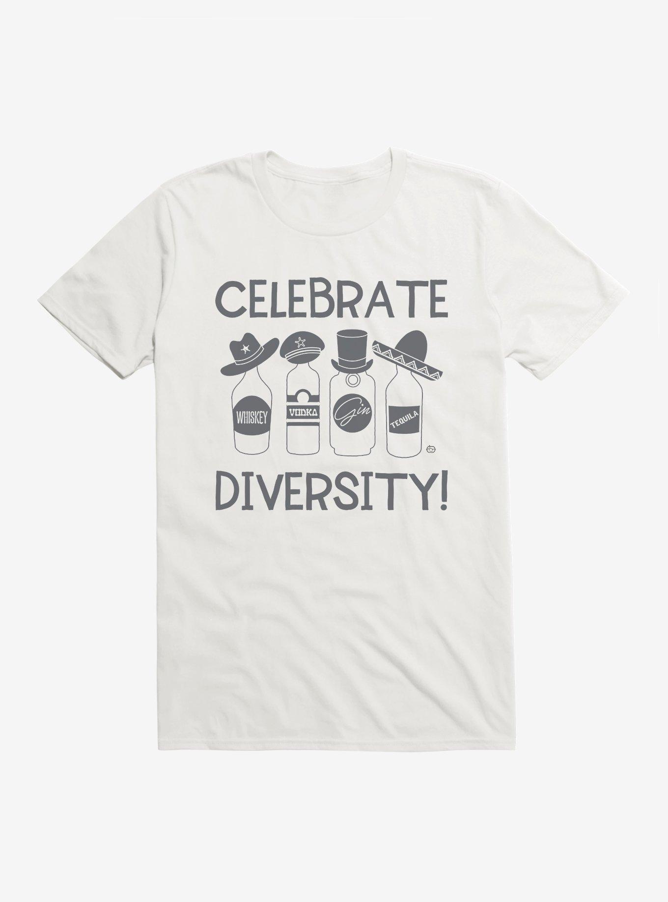 Celebrate Diversity T-Shirt, WHITE, hi-res