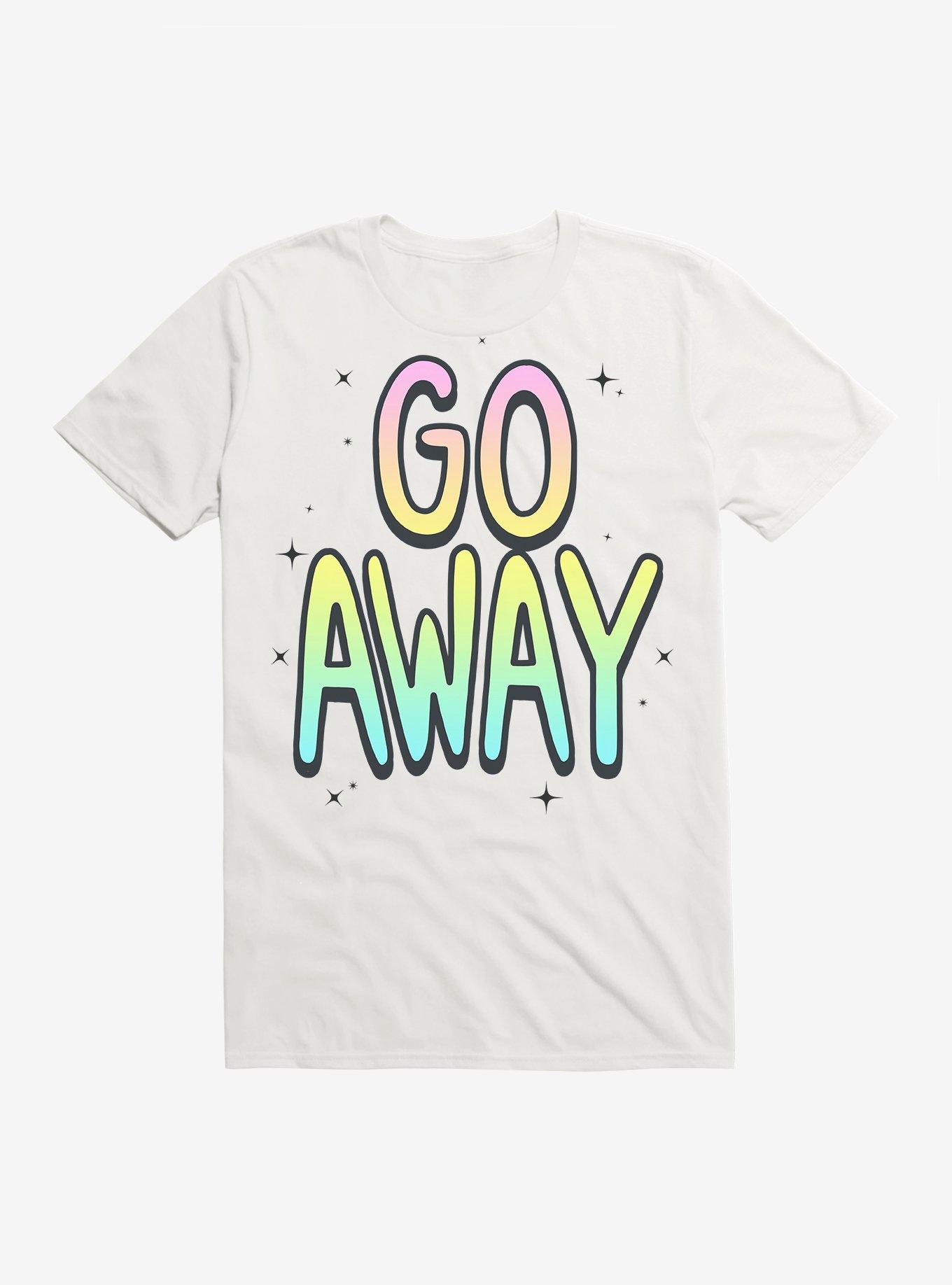 Go Away T-Shirt, WHITE, hi-res