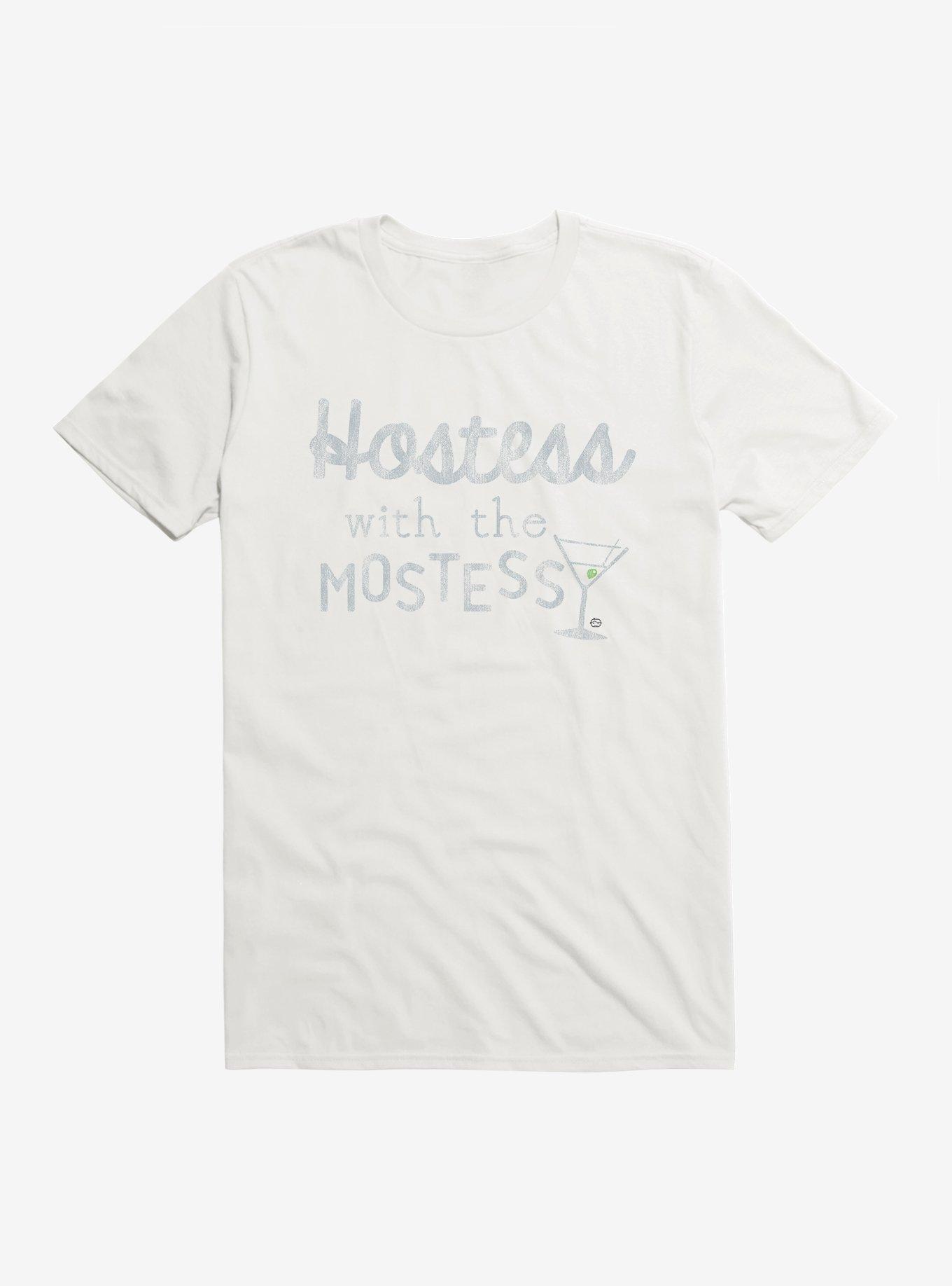 Hostess With The Mostess T-Shirt, WHITE, hi-res