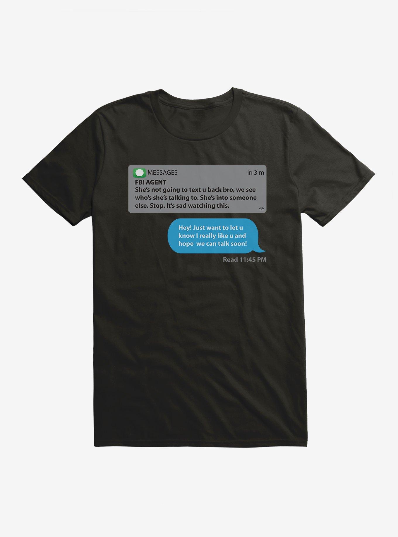 She Won't Text T-Shirt, BLACK, hi-res