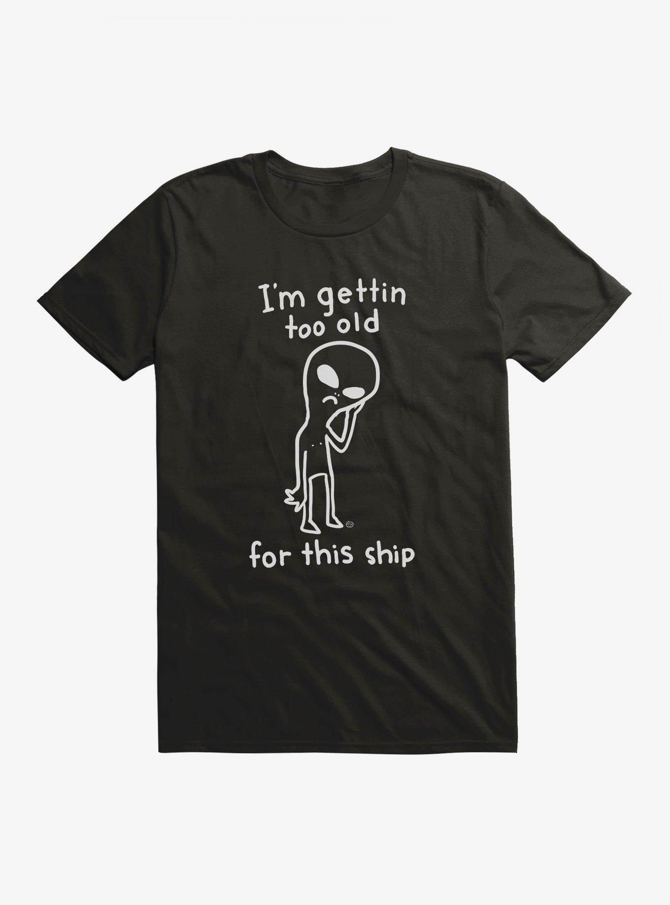 Too Old For This Ship T-Shirt, BLACK, hi-res