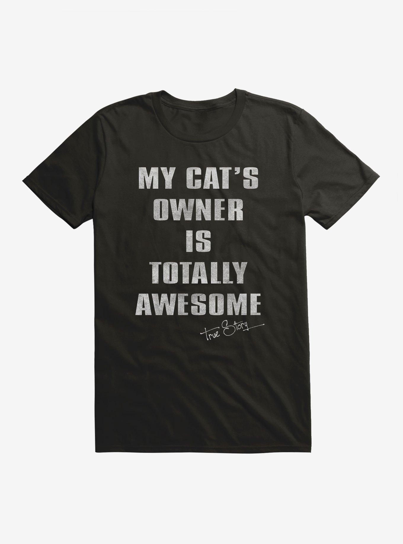 Cats Owner T-Shirt, BLACK, hi-res