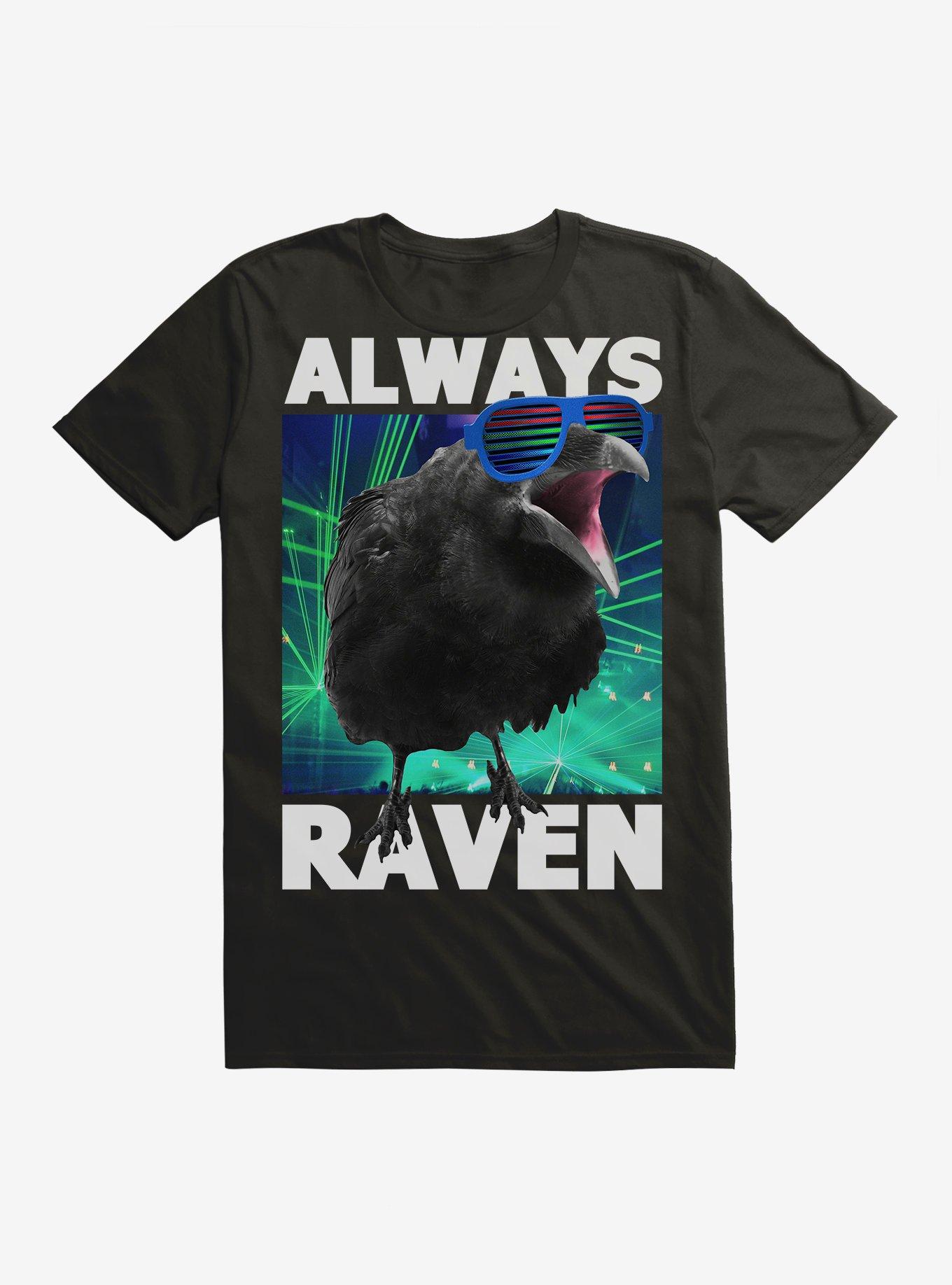 Always Raven T-Shirt, BLACK, hi-res