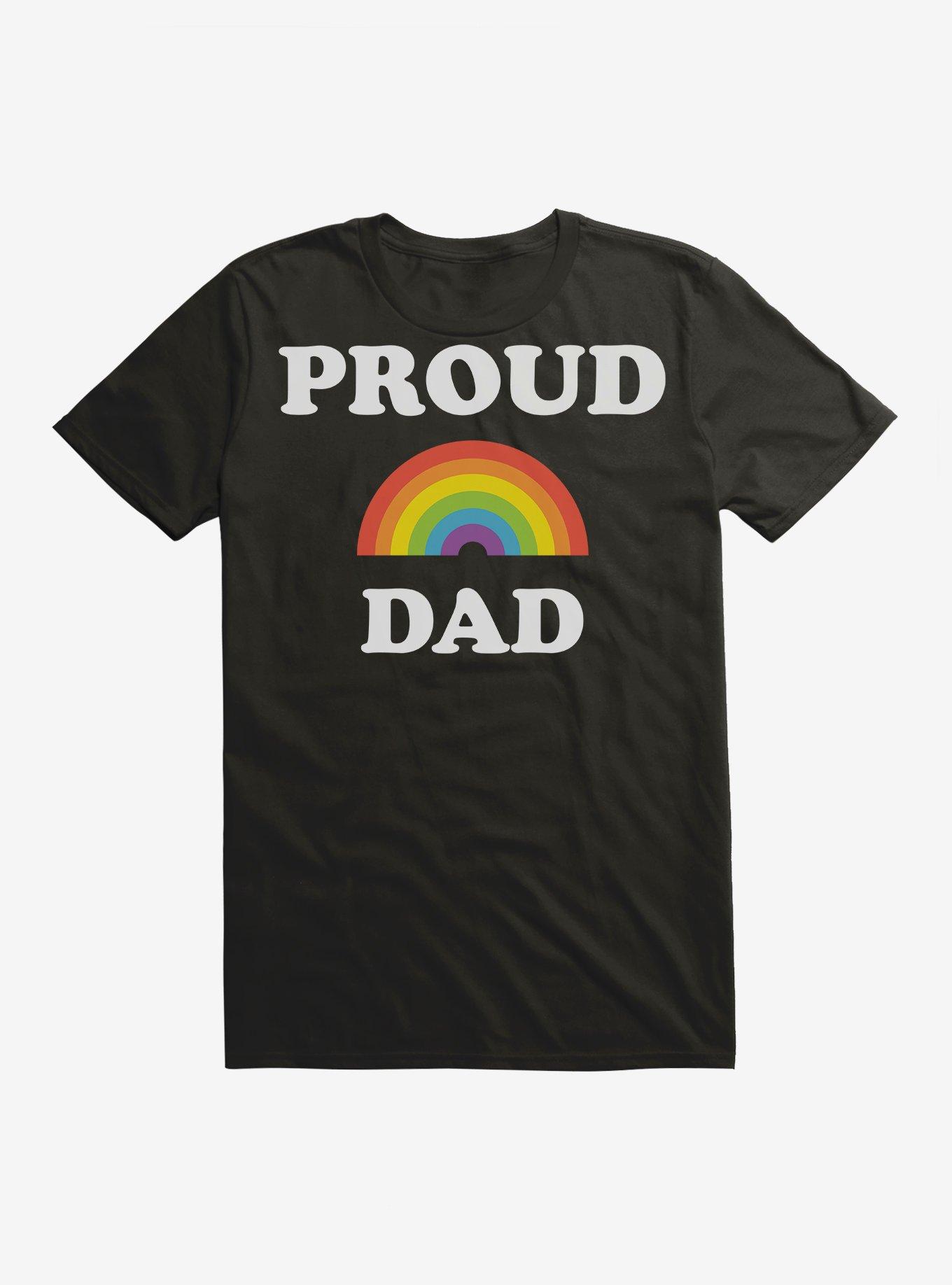 Pride Proud Rainbow Dad T-Shirt, , hi-res