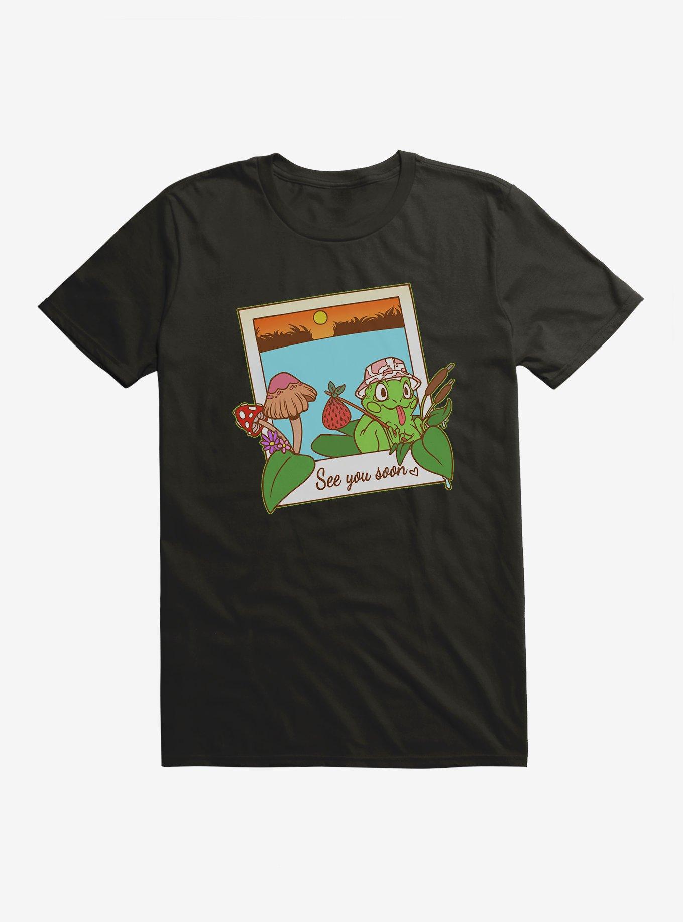 Cottagecore Frog Cottagecore Frog T-Shirt, BLACK, hi-res