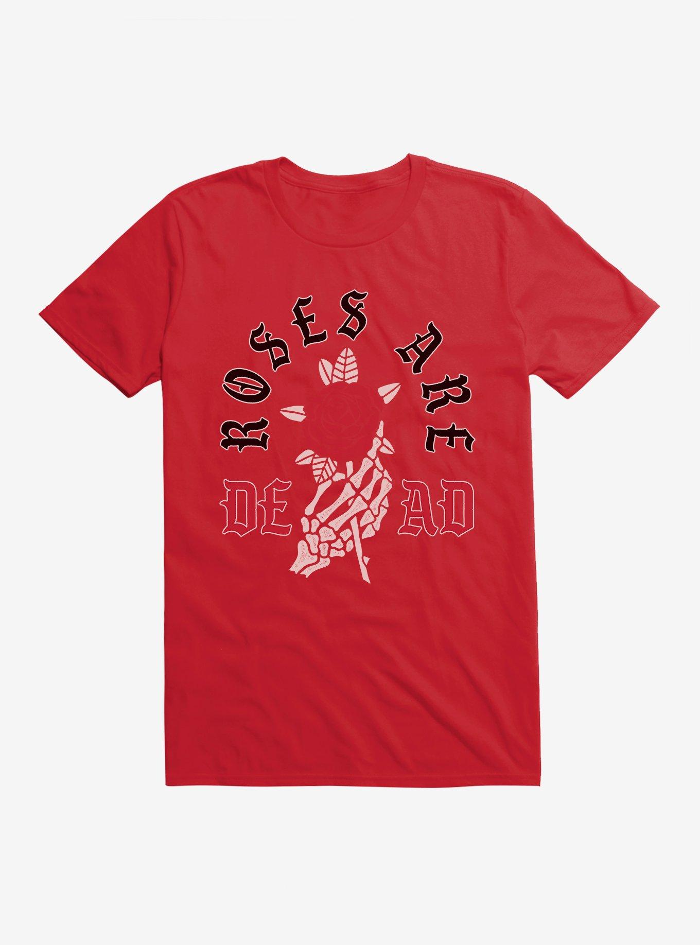 Roses Are Dead T-Shirt, RED, hi-res