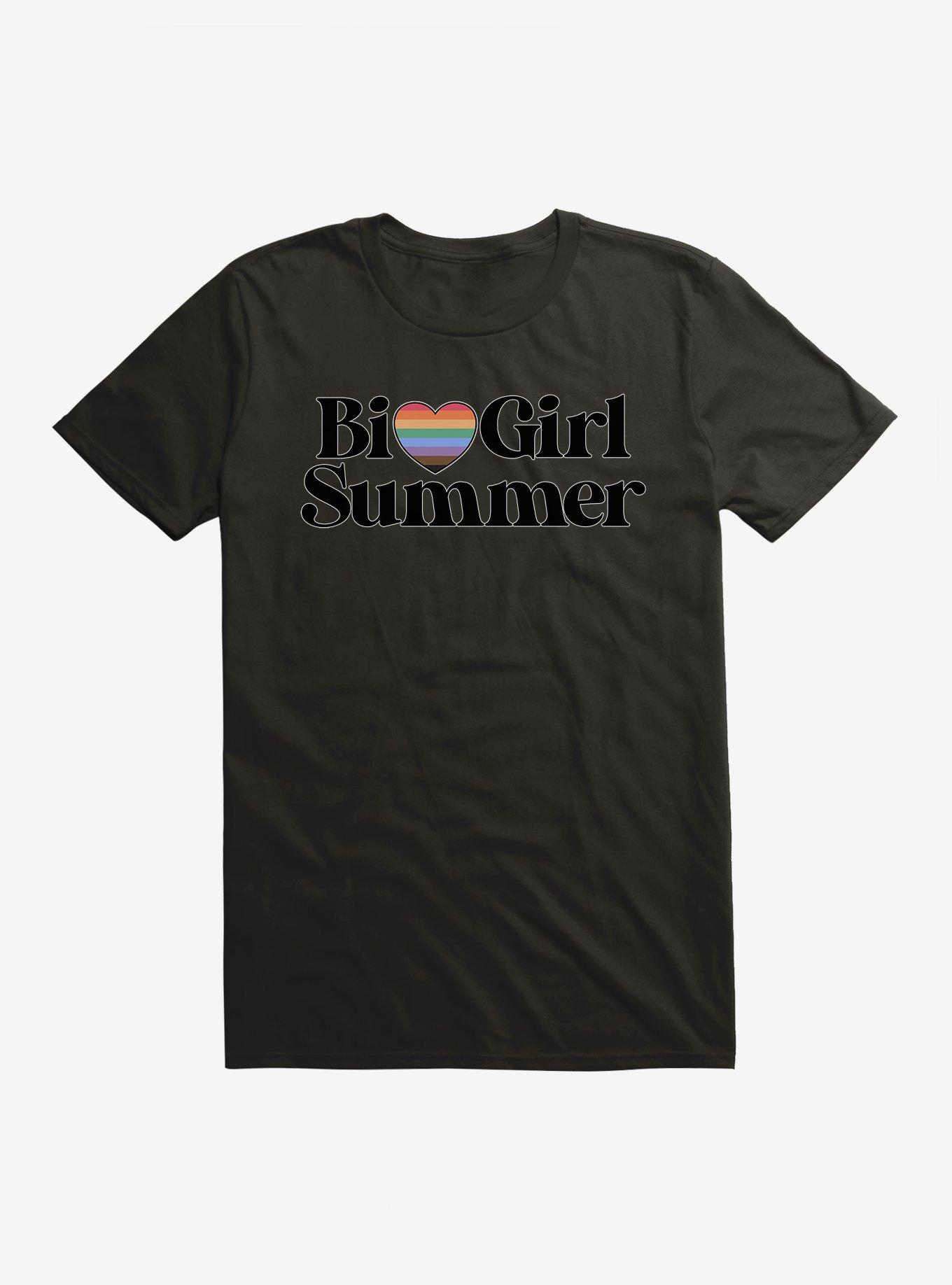 Pride Bi Girl Summer T-Shirt, BLACK, hi-res