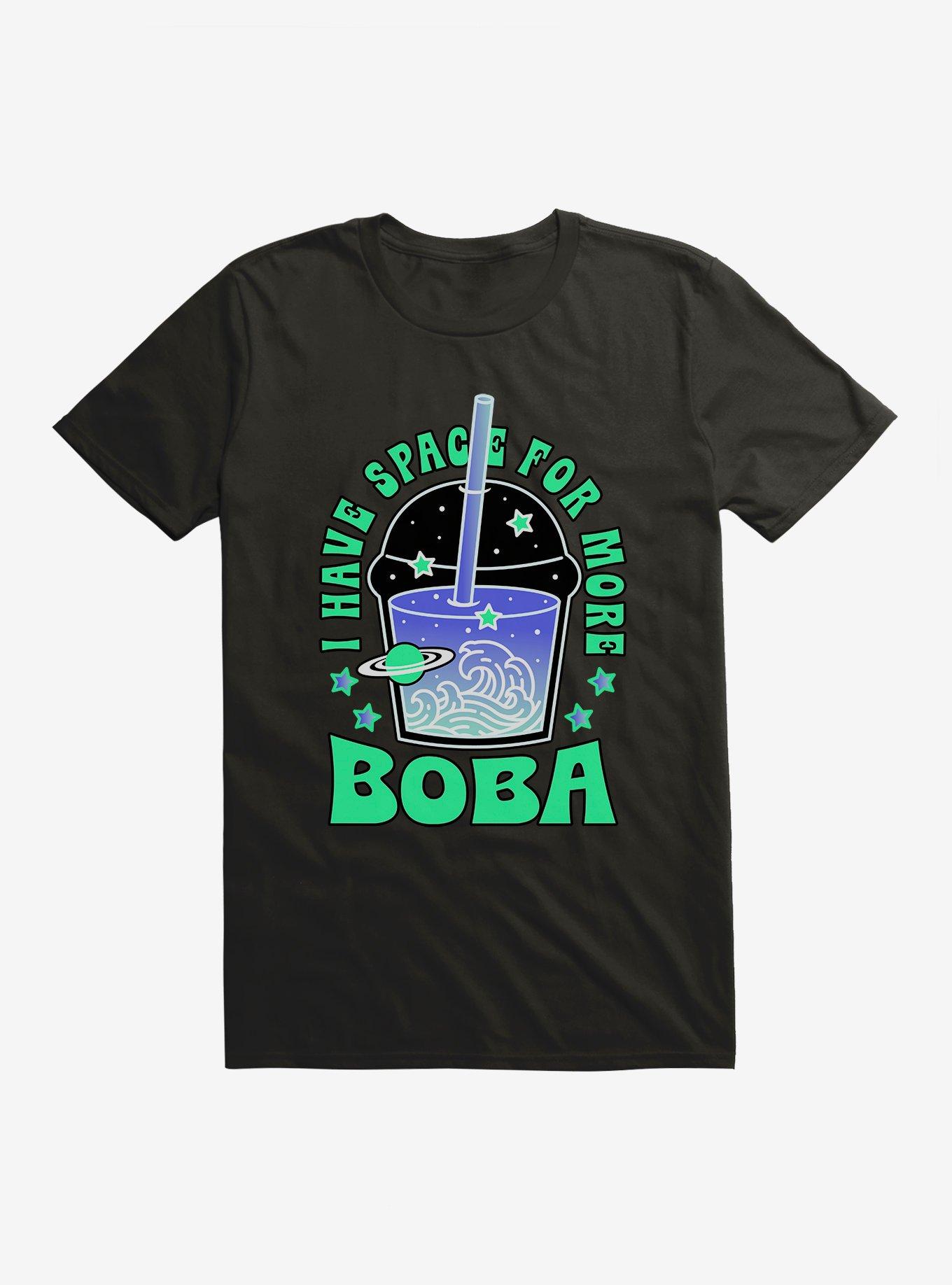 I Have Space For More Boba T-Shirt, BLACK, hi-res