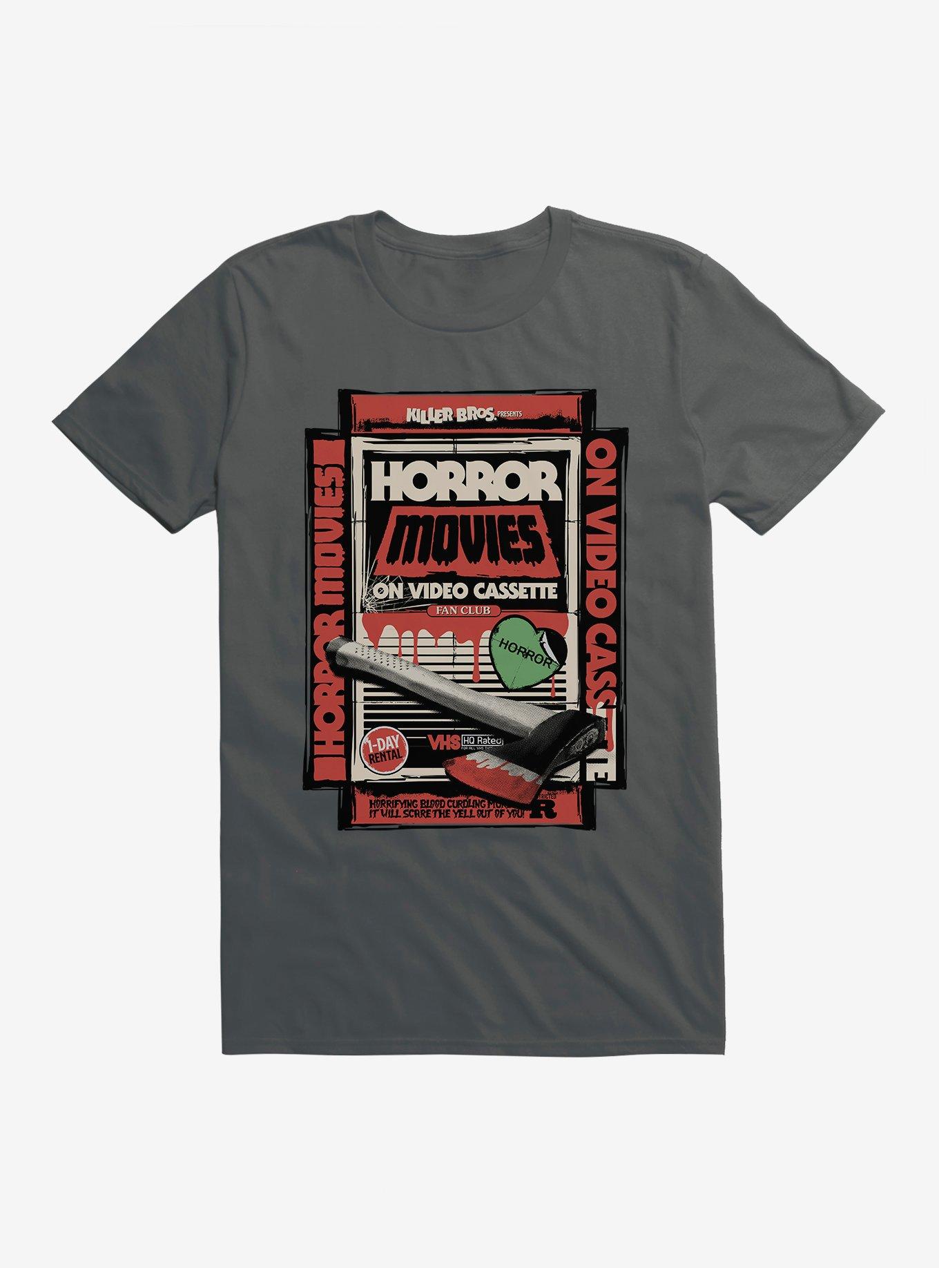 Retro Horror T-Shirt, CHARCOAL, hi-res
