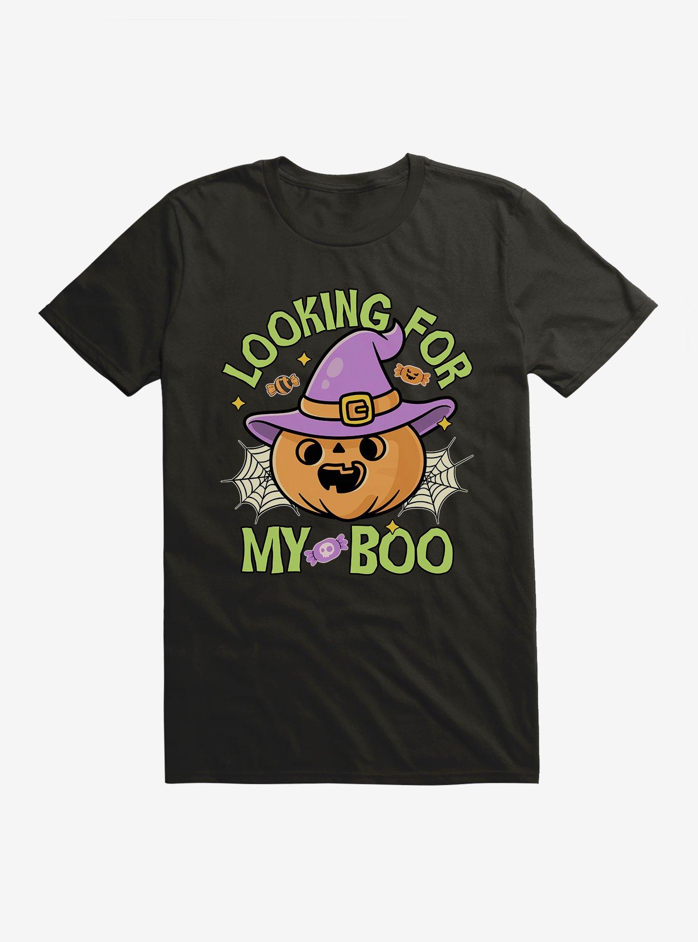 Halloween Looking For My Boo T-Shirt, BLACK, hi-res