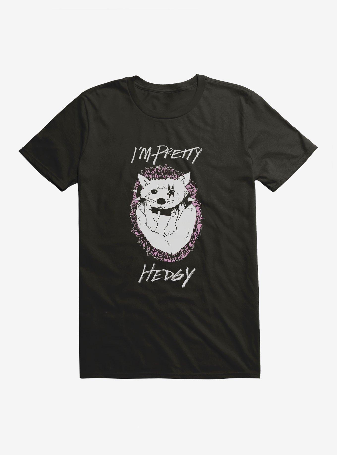 I'm Pretty Hedgy Hedgehog T-Shirt, BLACK, hi-res