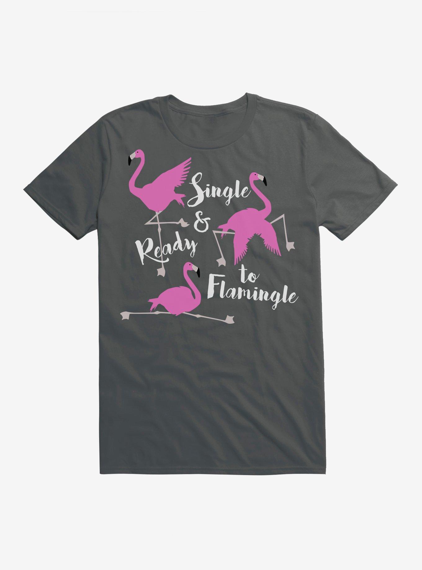 Ready To Flamingle Flamingo T-Shirt, CHARCOAL, hi-res