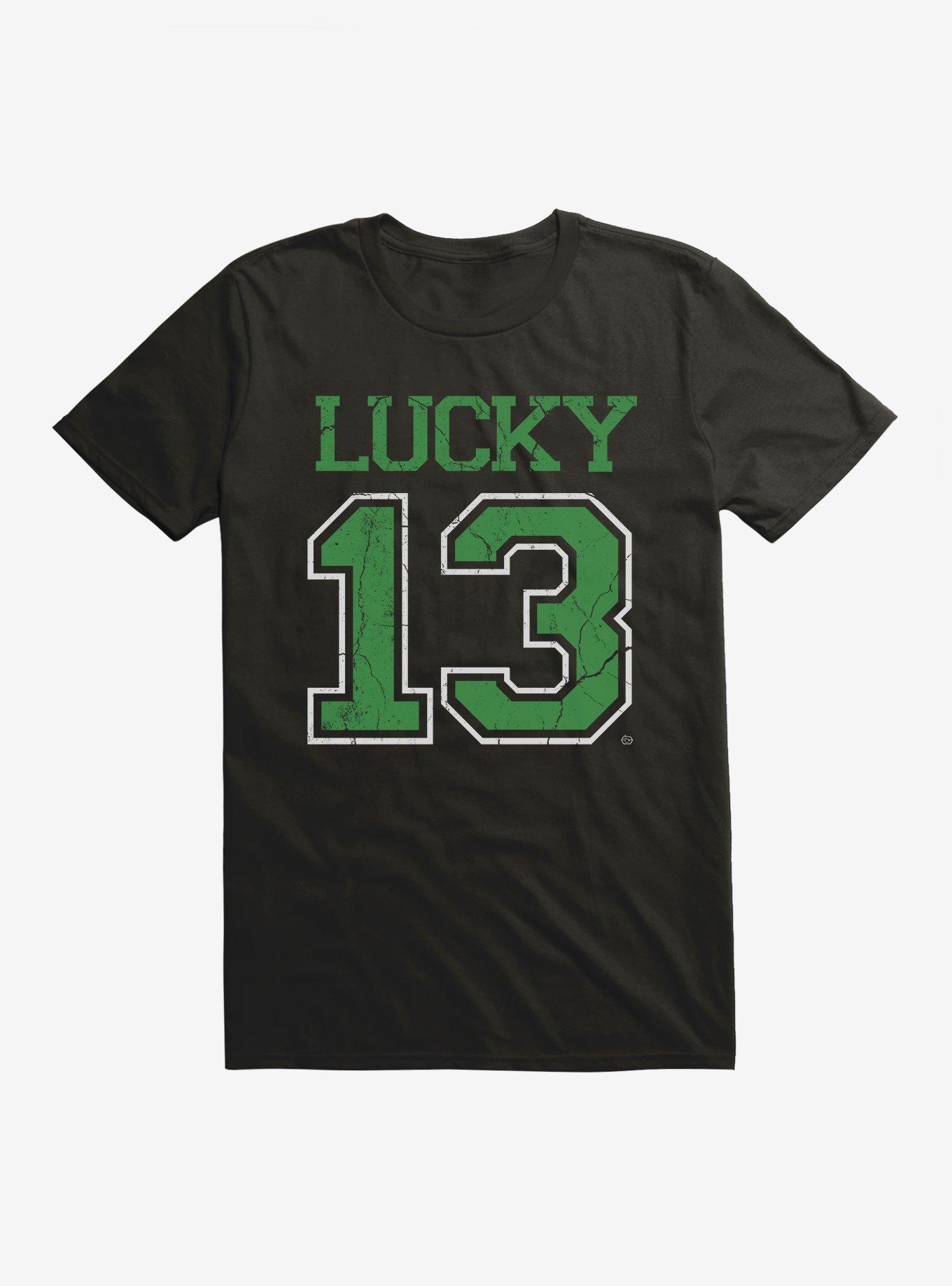 St Patrick's Day Lucky 13 T-Shirt, BLACK, hi-res