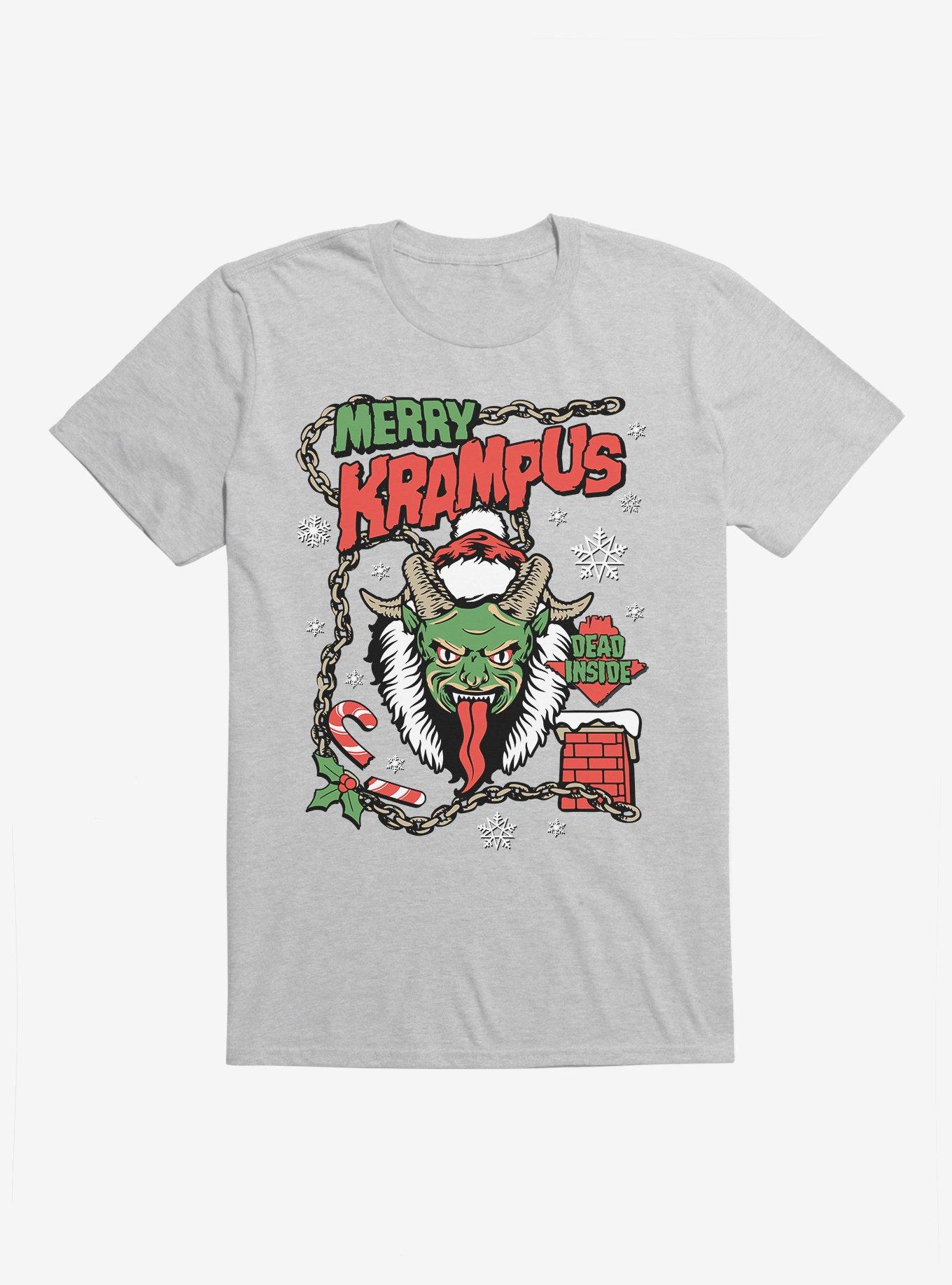 Merry Krampus Dead Inside T-Shirt, , hi-res