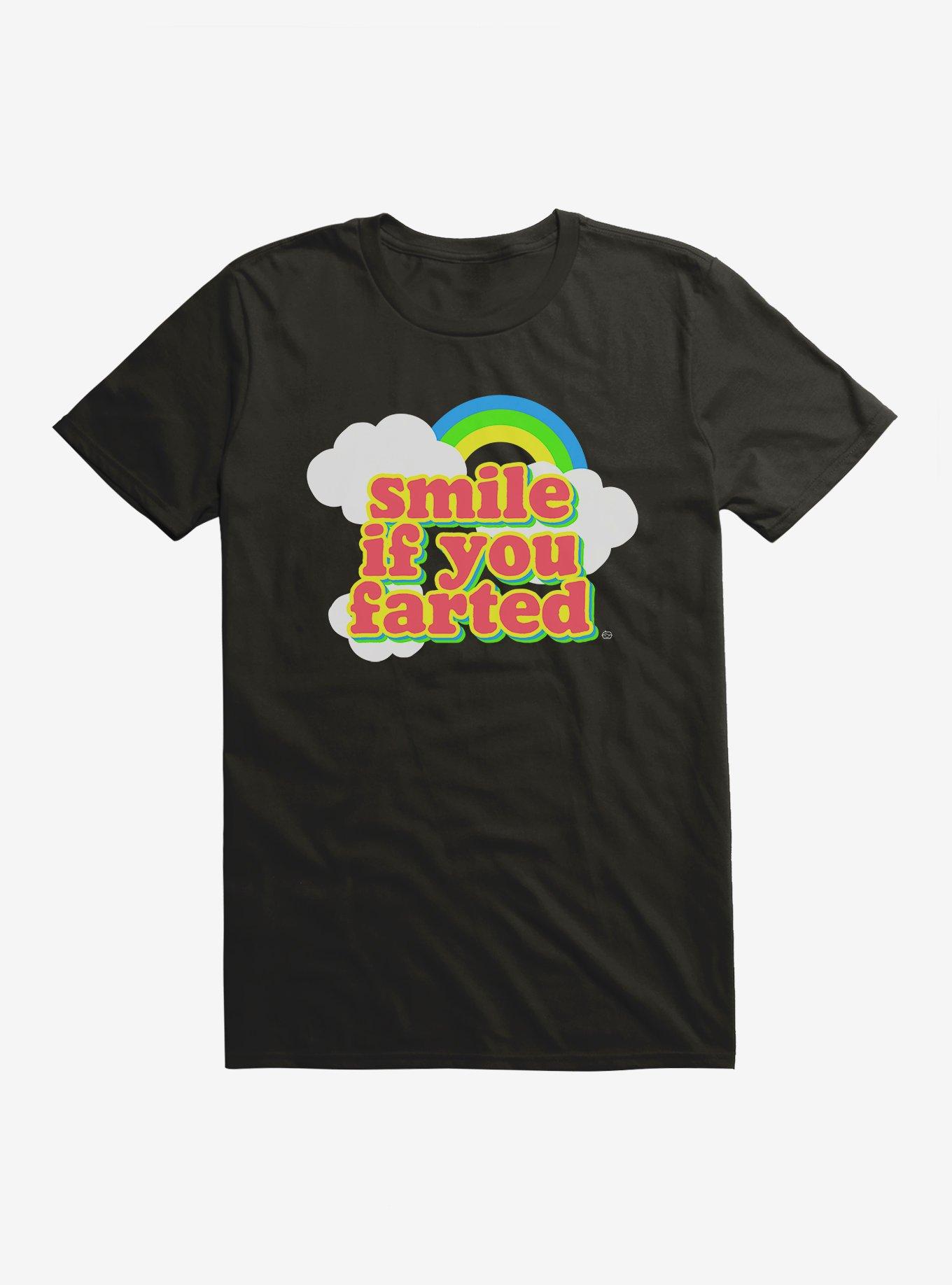 Smile If You Farted T-Shirt, BLACK, hi-res