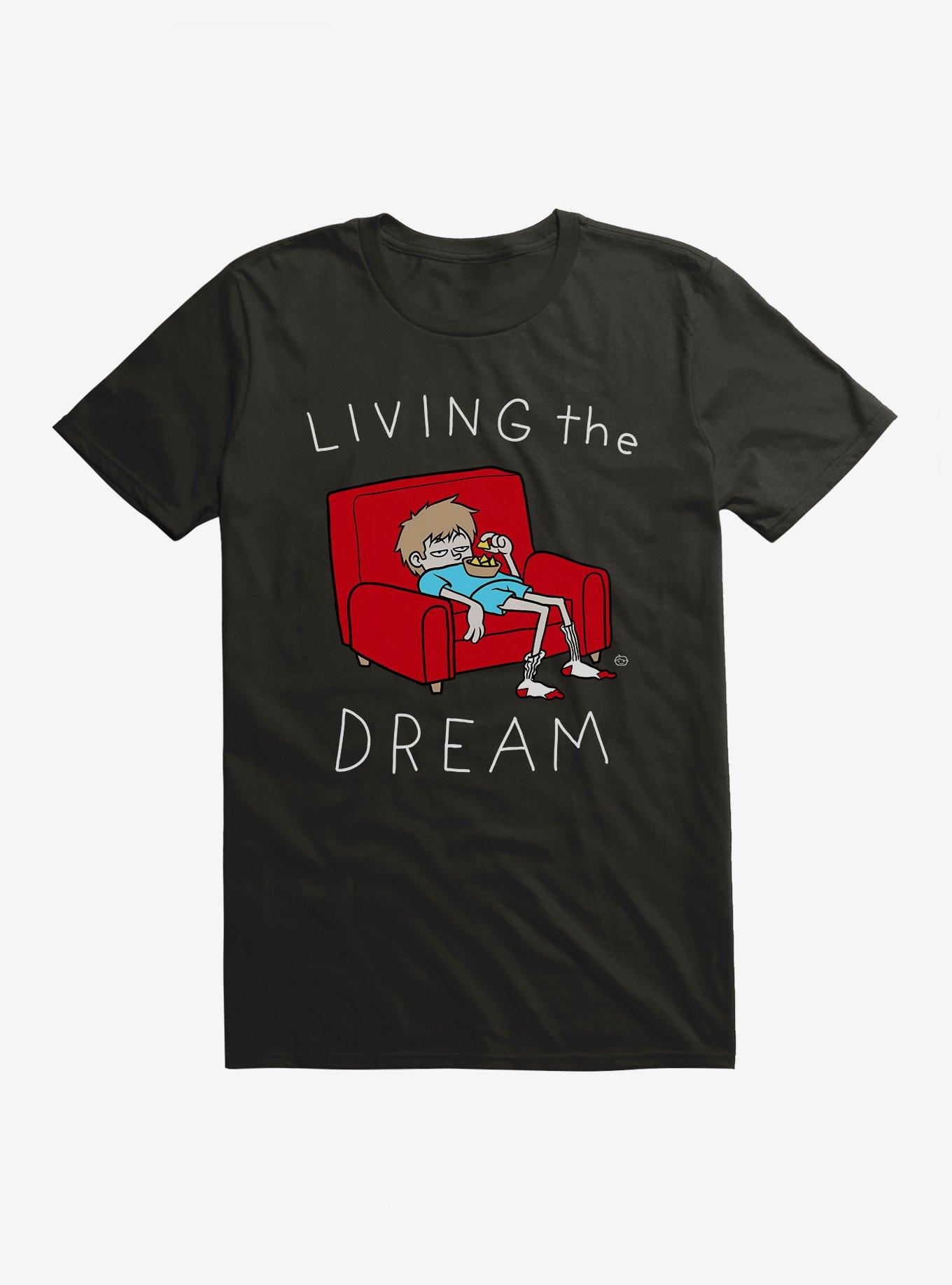 Living the Dream T-Shirt, BLACK, hi-res
