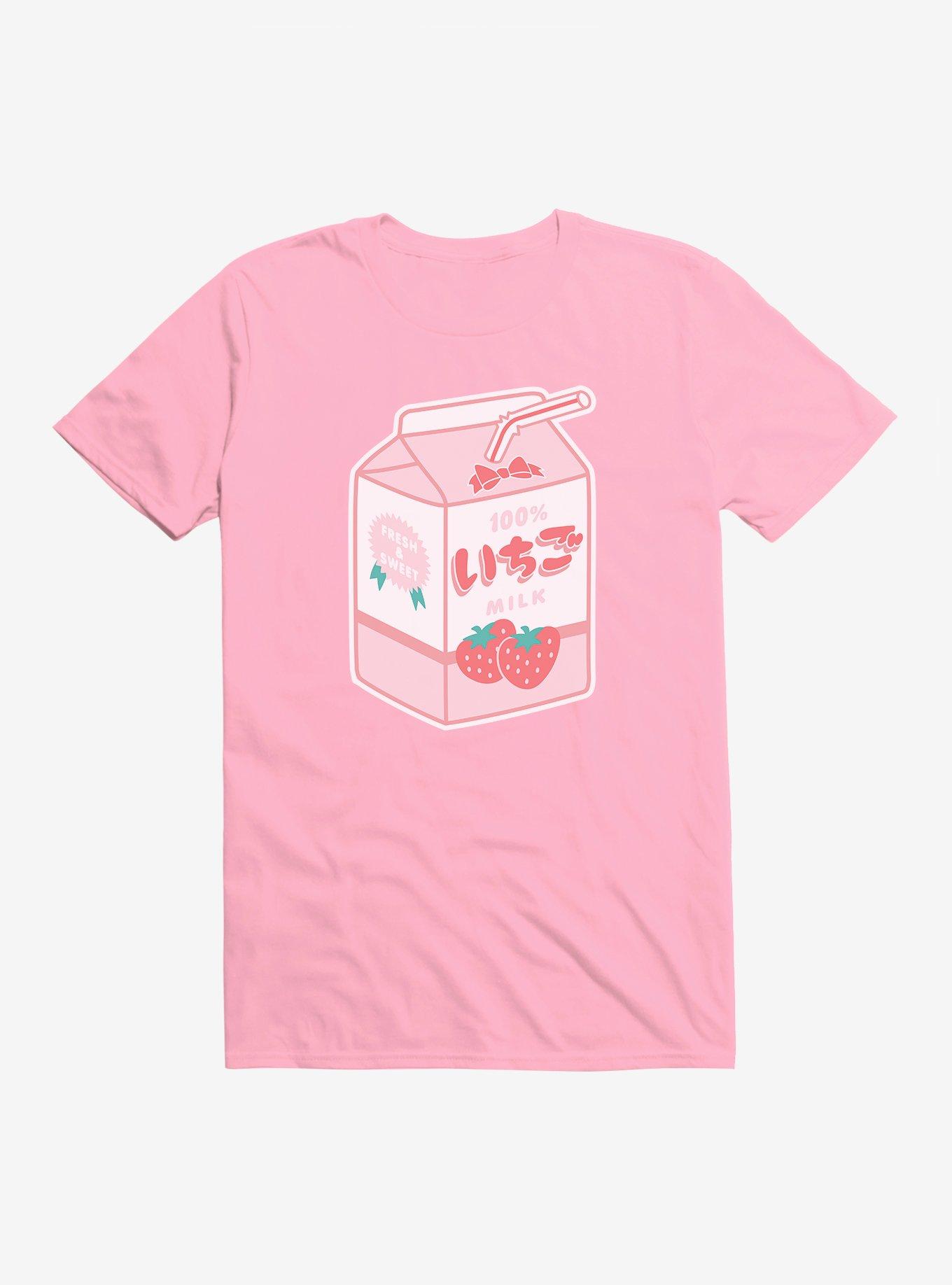 Strawberry Milk T-Shirt - PINK | Hot Topic
