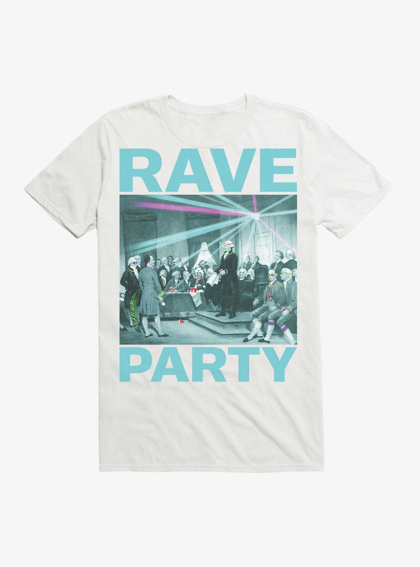 Rave Party T-Shirt, WHITE, hi-res