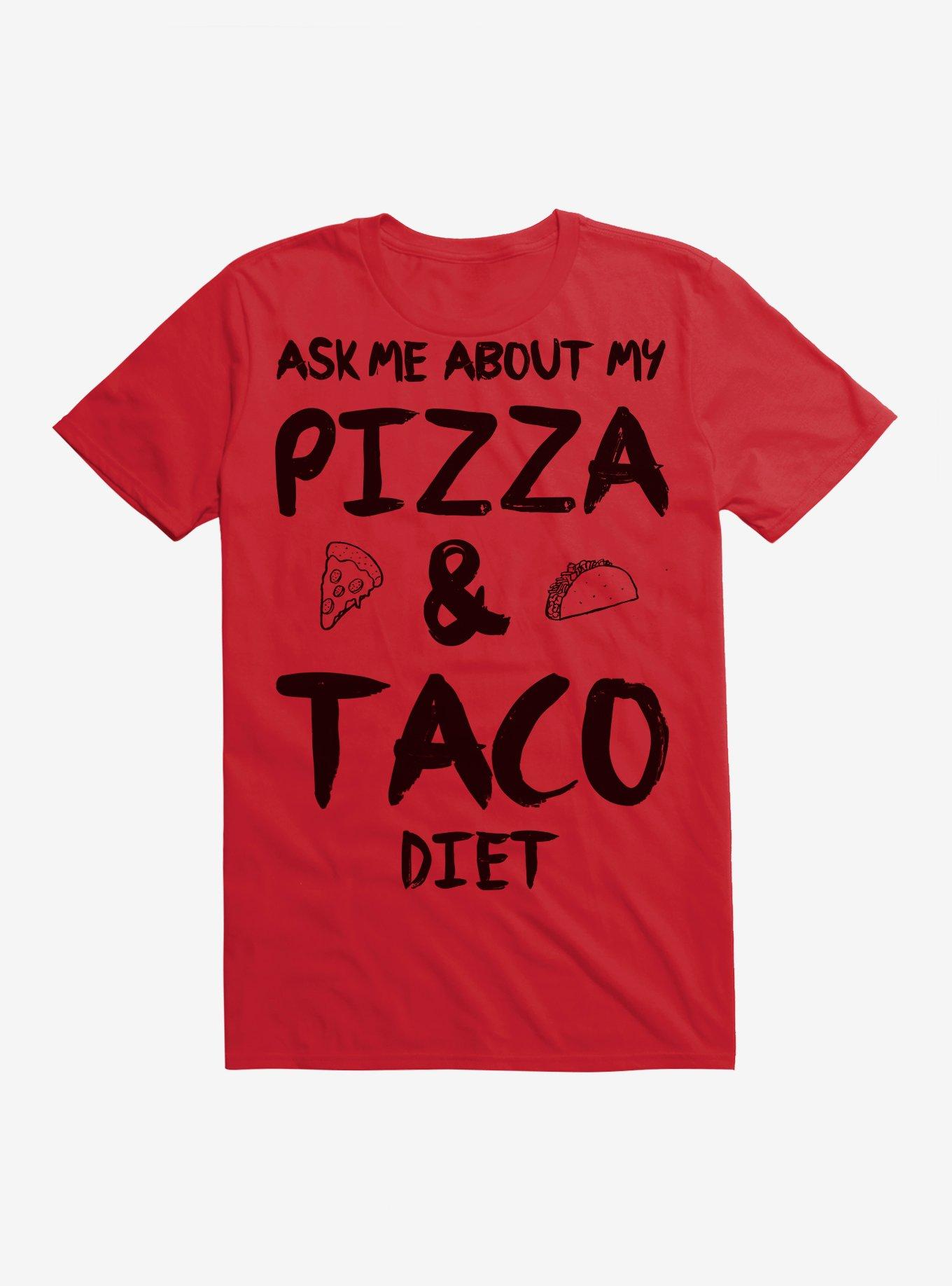 Pizza & Taco Diet T-Shirt, , hi-res