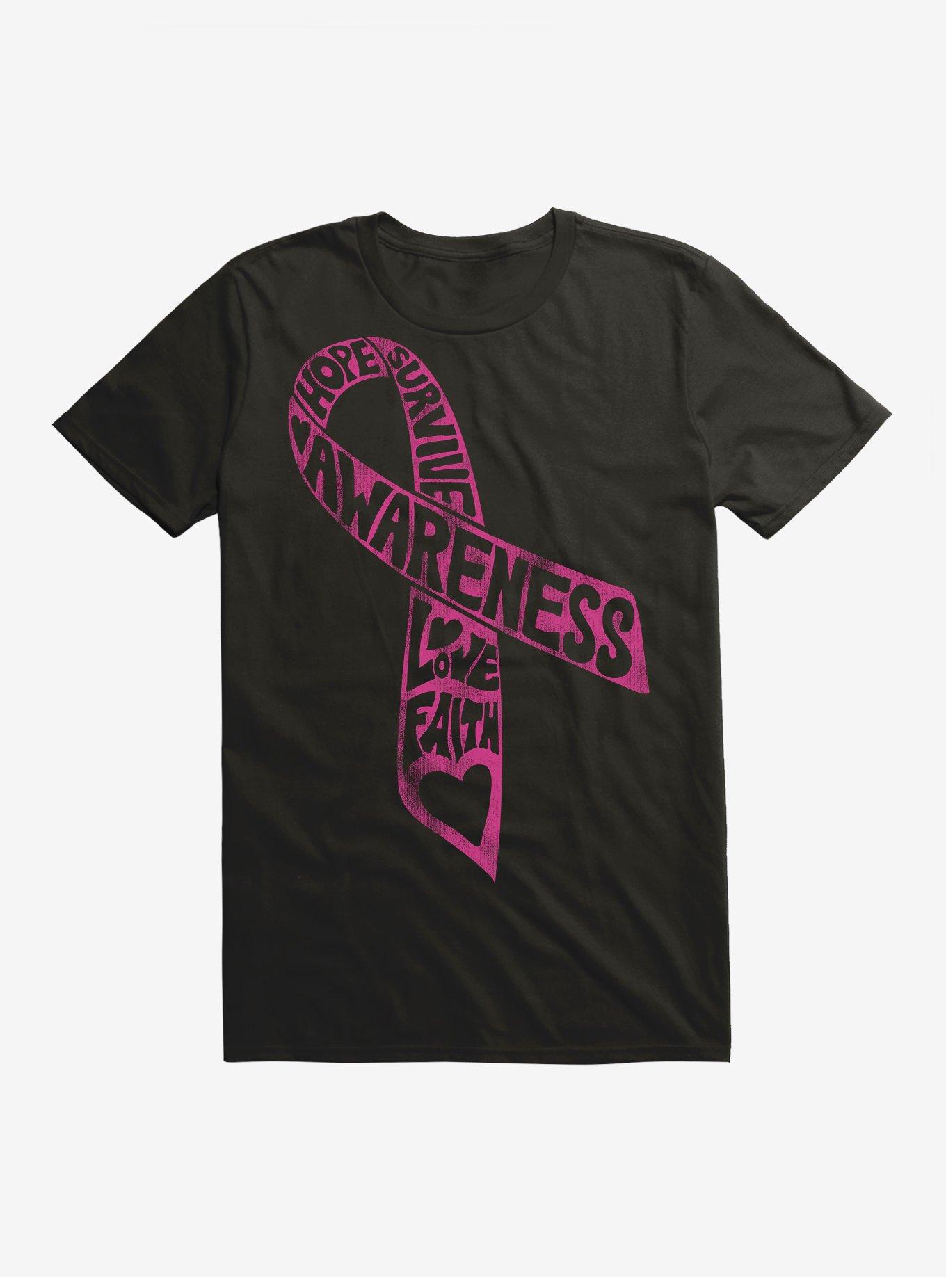 Pink Cancer Ribbon T-Shirt, , hi-res
