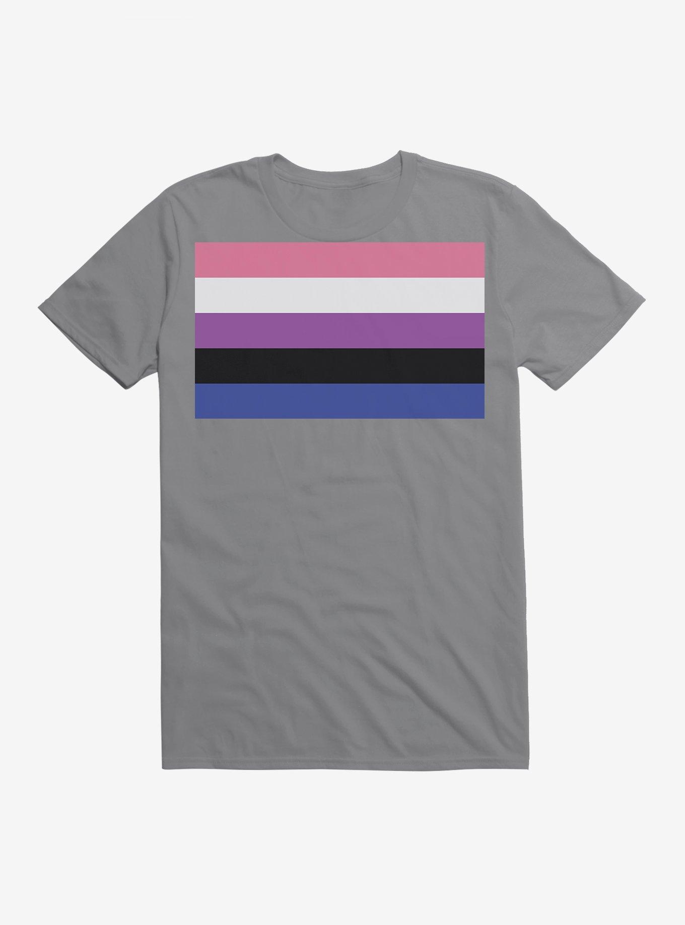 Pride Gender Fluid Flag T-Shirt, STORM GREY, hi-res