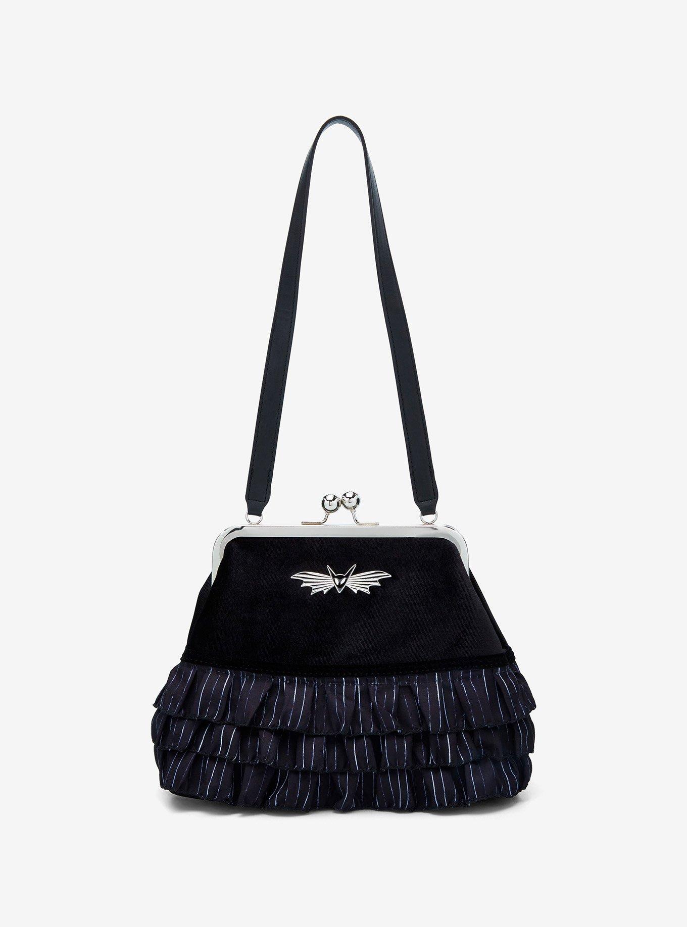 Her Universe The Nightmare Before Christmas Jack Pinstripe Ruffle Handbag, , hi-res