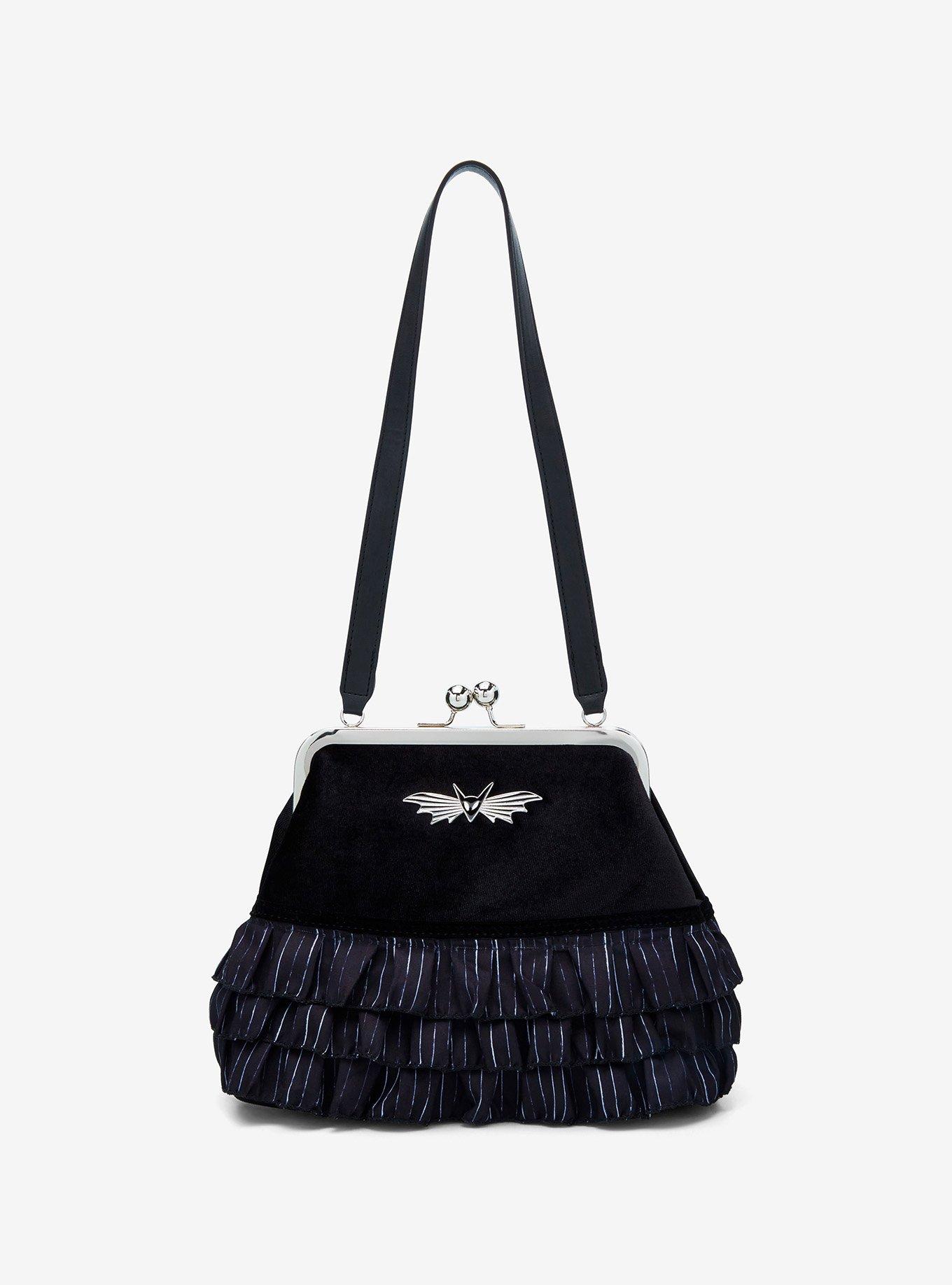 Her Universe The Nightmare Before Christmas Jack Pinstripe Ruffle Handbag 
