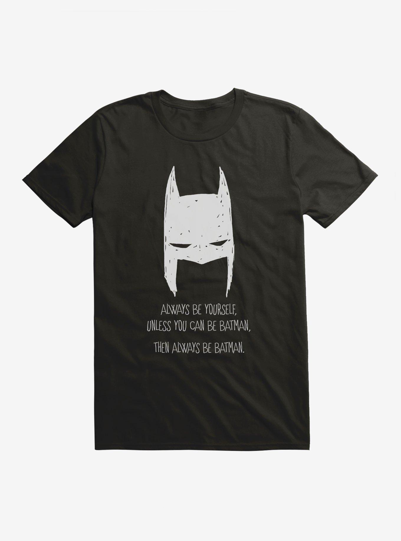 DC Comics Batman Always Be Yourself Black T-Shirt, , hi-res