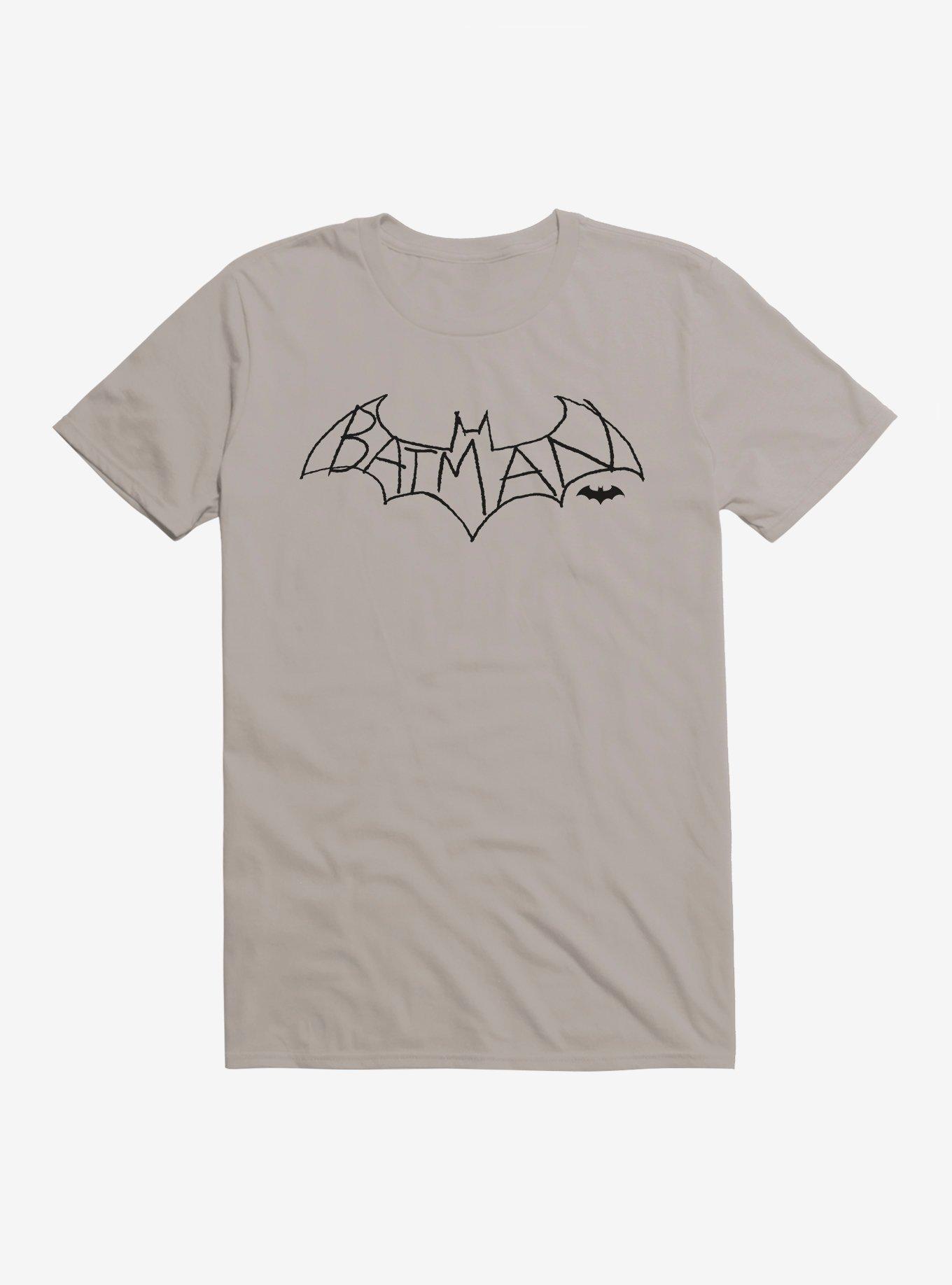 DC Comics Batman Outline Logo Black T-Shirt