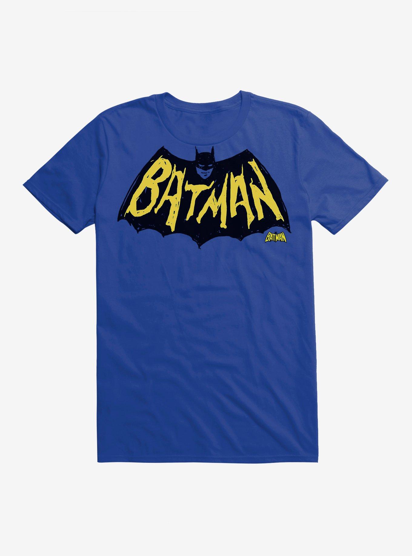DC Comics Men's Batman Logo T-Shirt - Official Licensed Black Cotton Tee